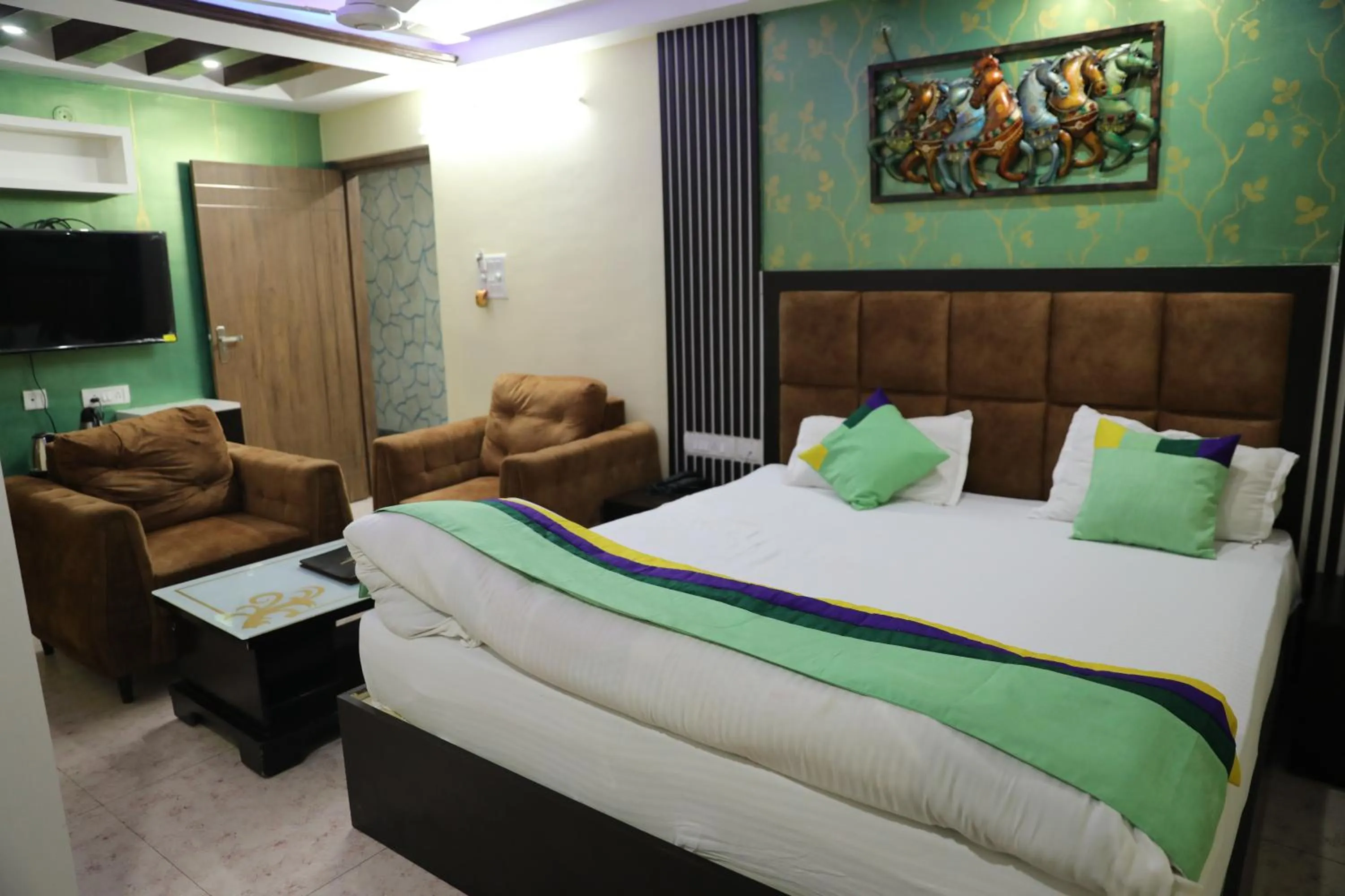 TV and multimedia, Bed in Hotel Prem Residency