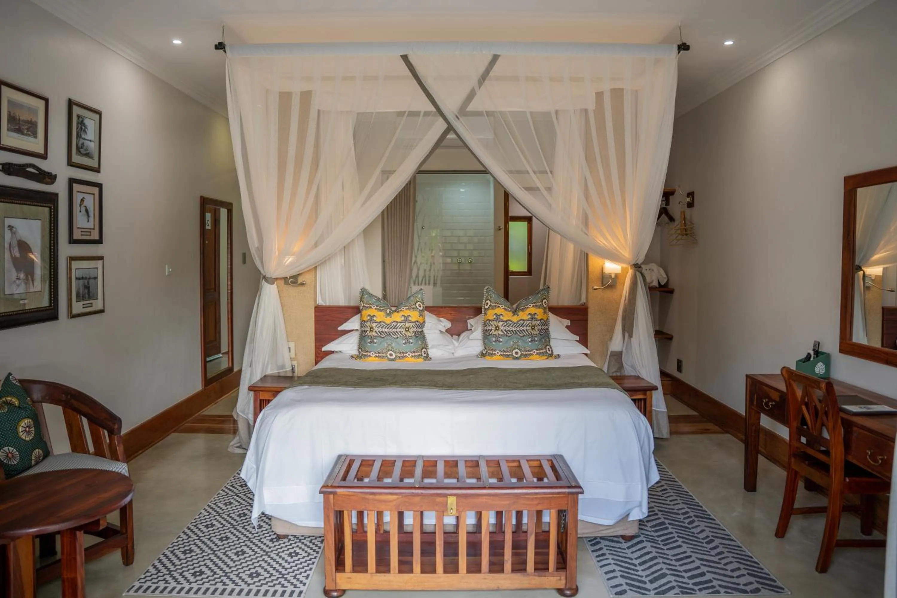 Bed in The Chobe Safari Lodge