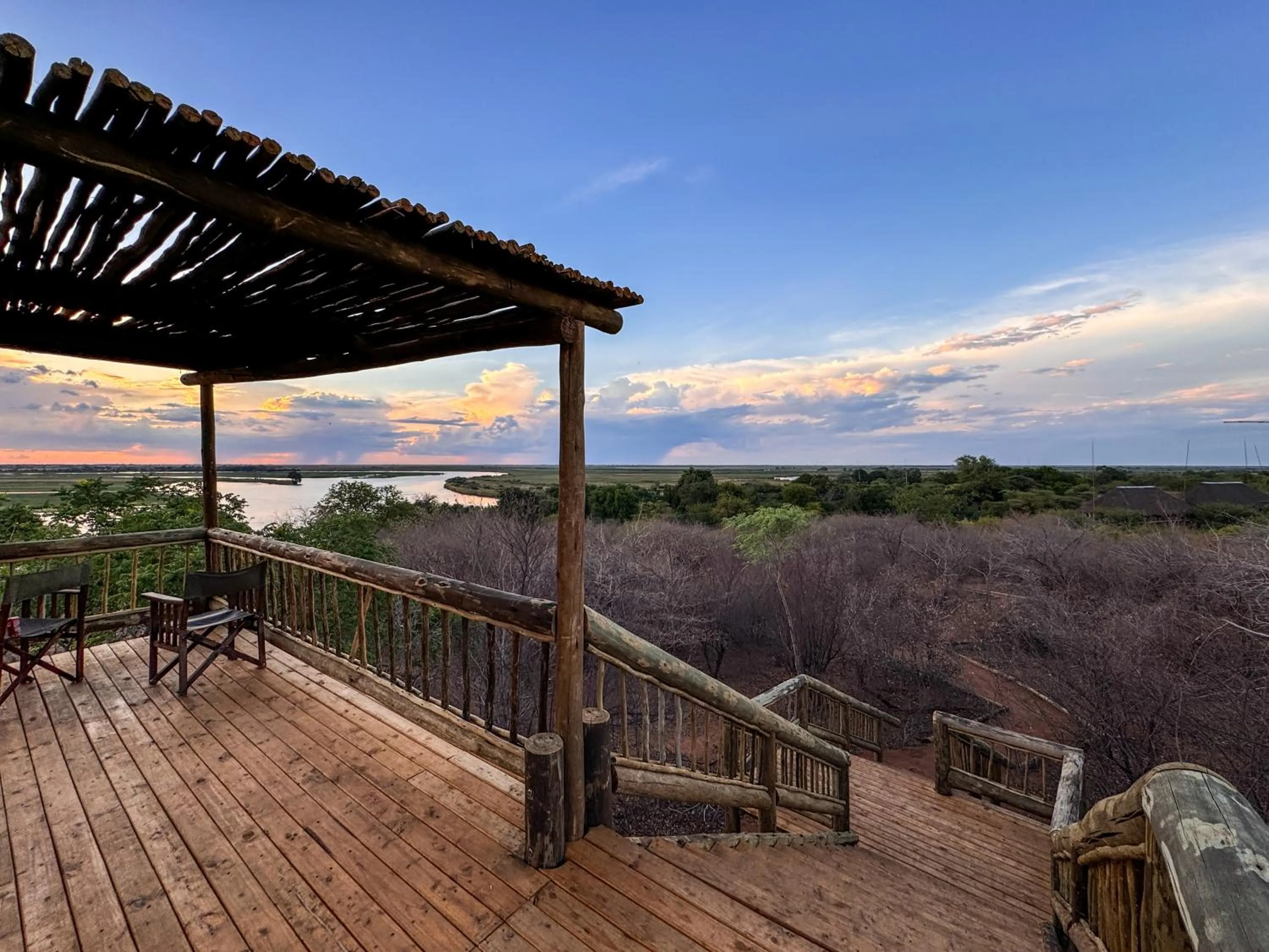 Patio in The Chobe Safari Lodge