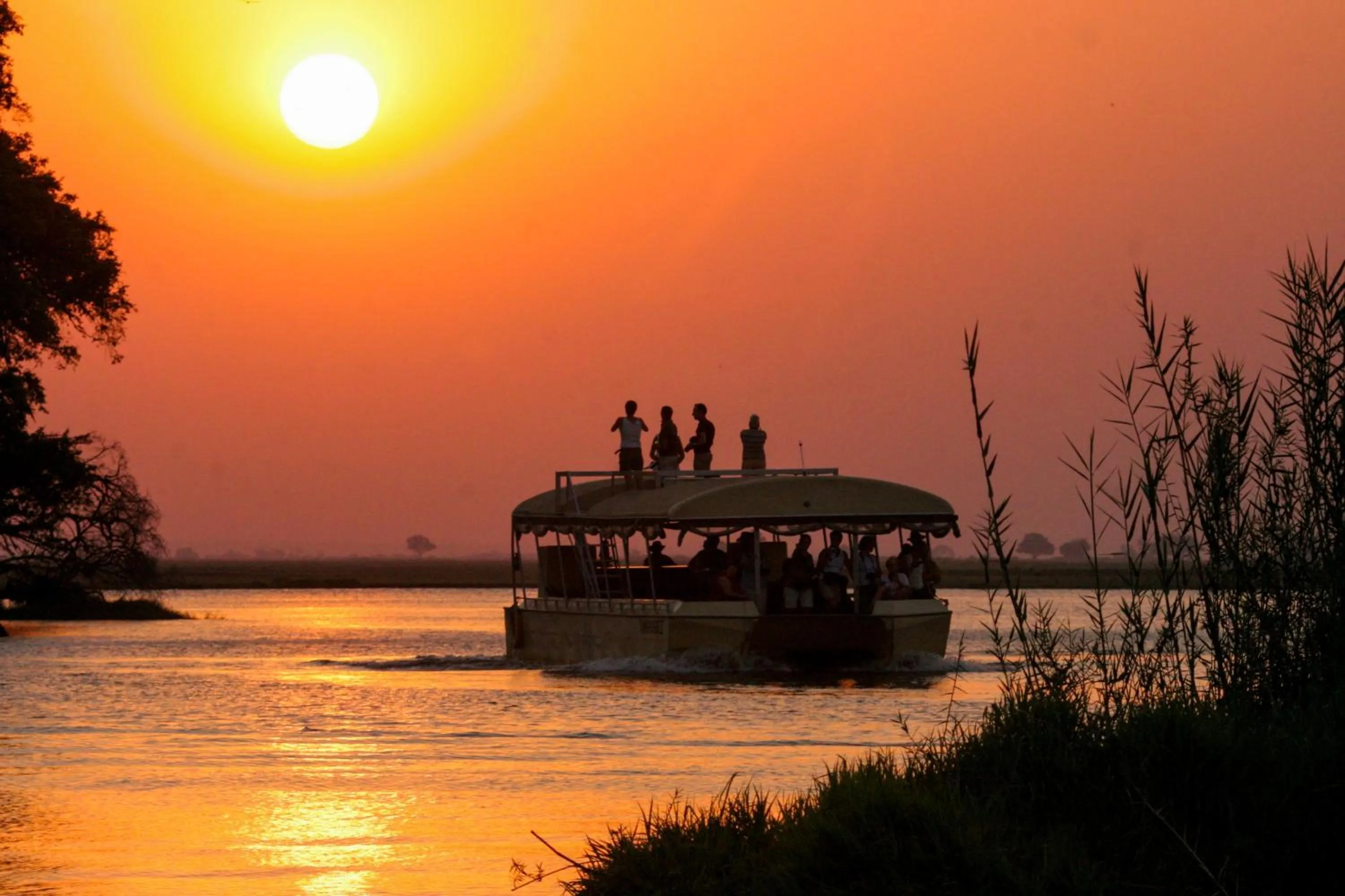 Sunset in Chobe Safari Lodges