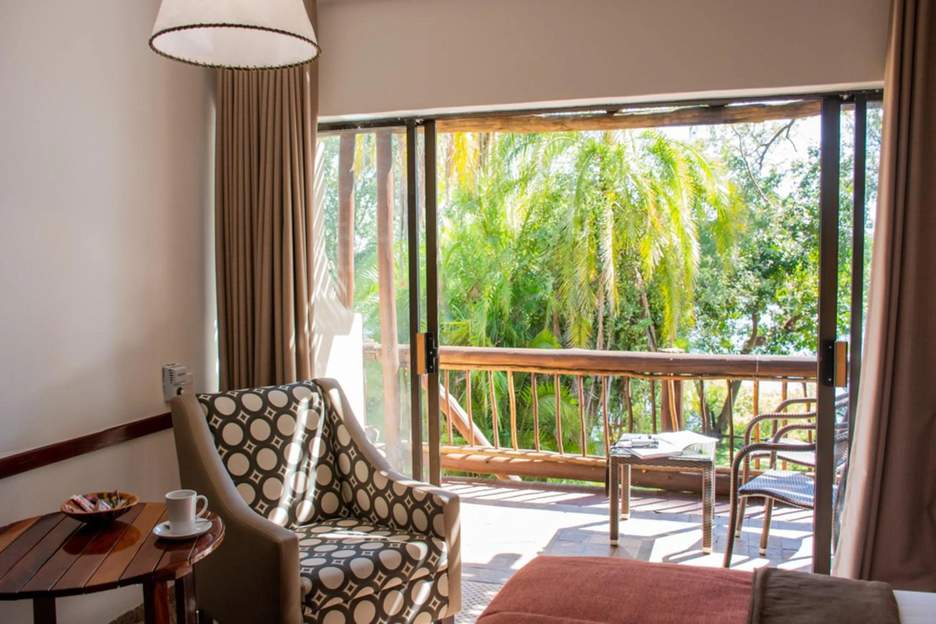 Seating area in Chobe Safari Lodges