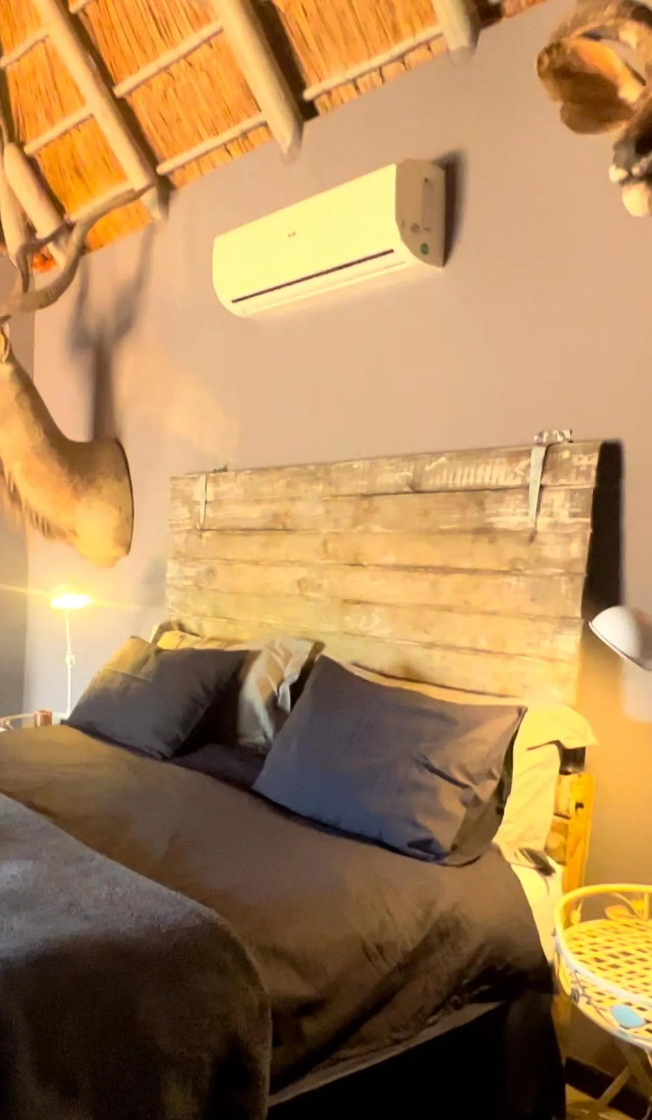 Bed in Simba Safaris African Pride Exotic Lodge