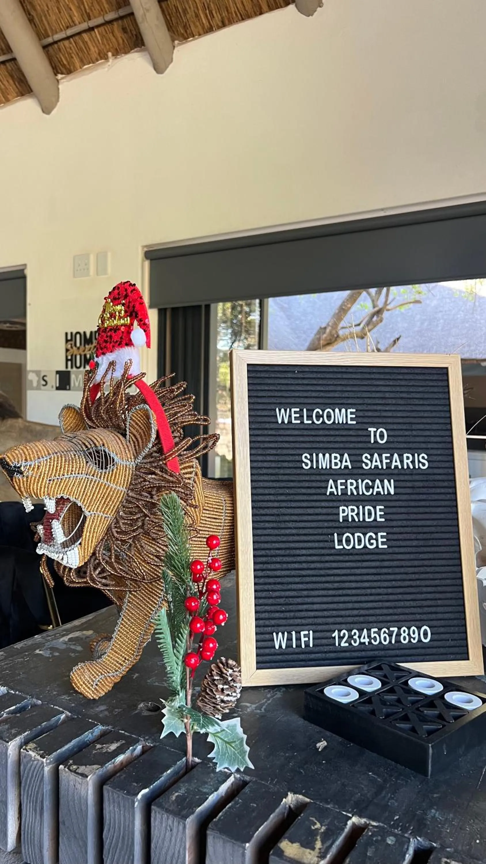 Lobby or reception in Simba Safaris African Pride Exotic Lodge