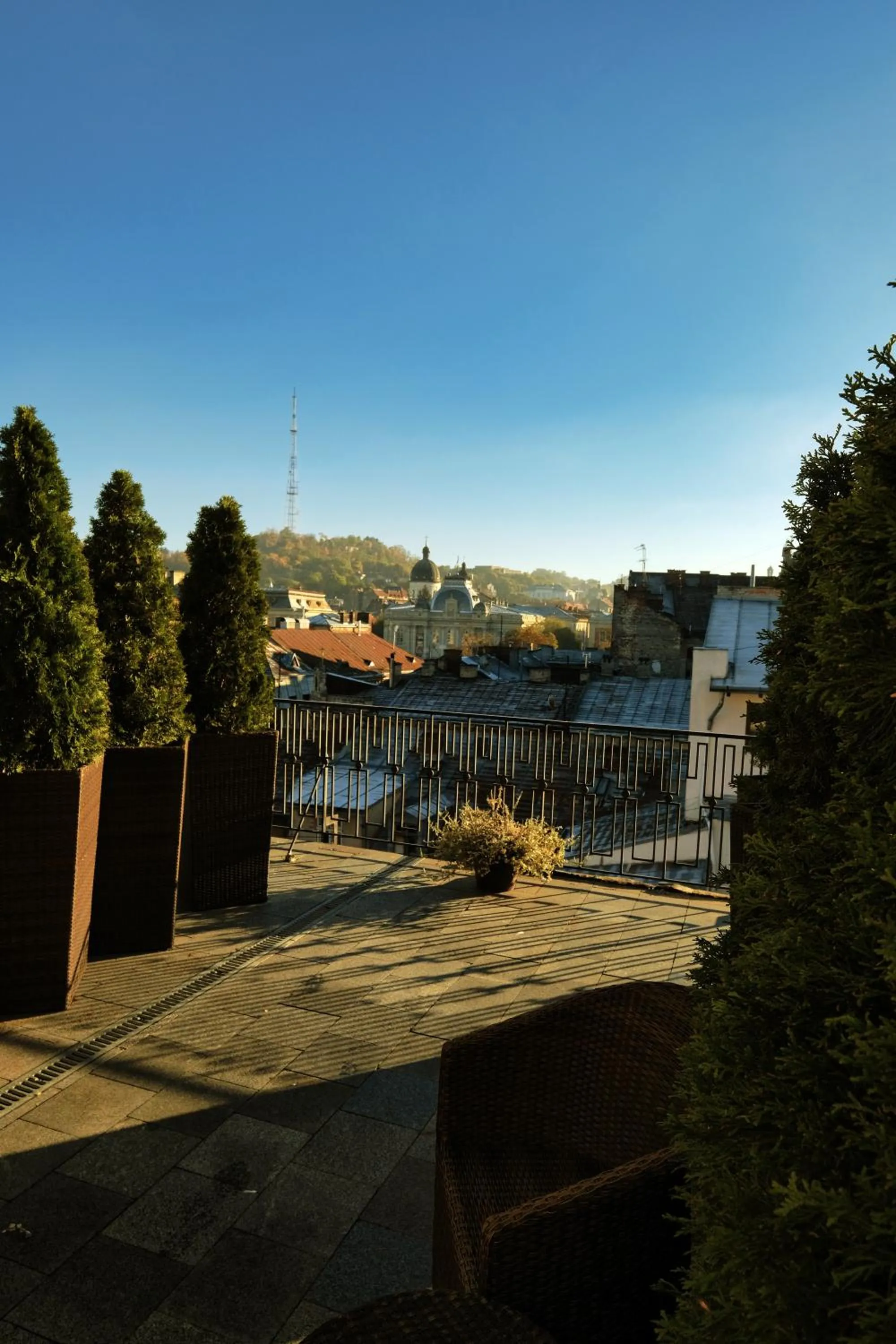 Balcony/Terrace in Rius Hotel Lviv