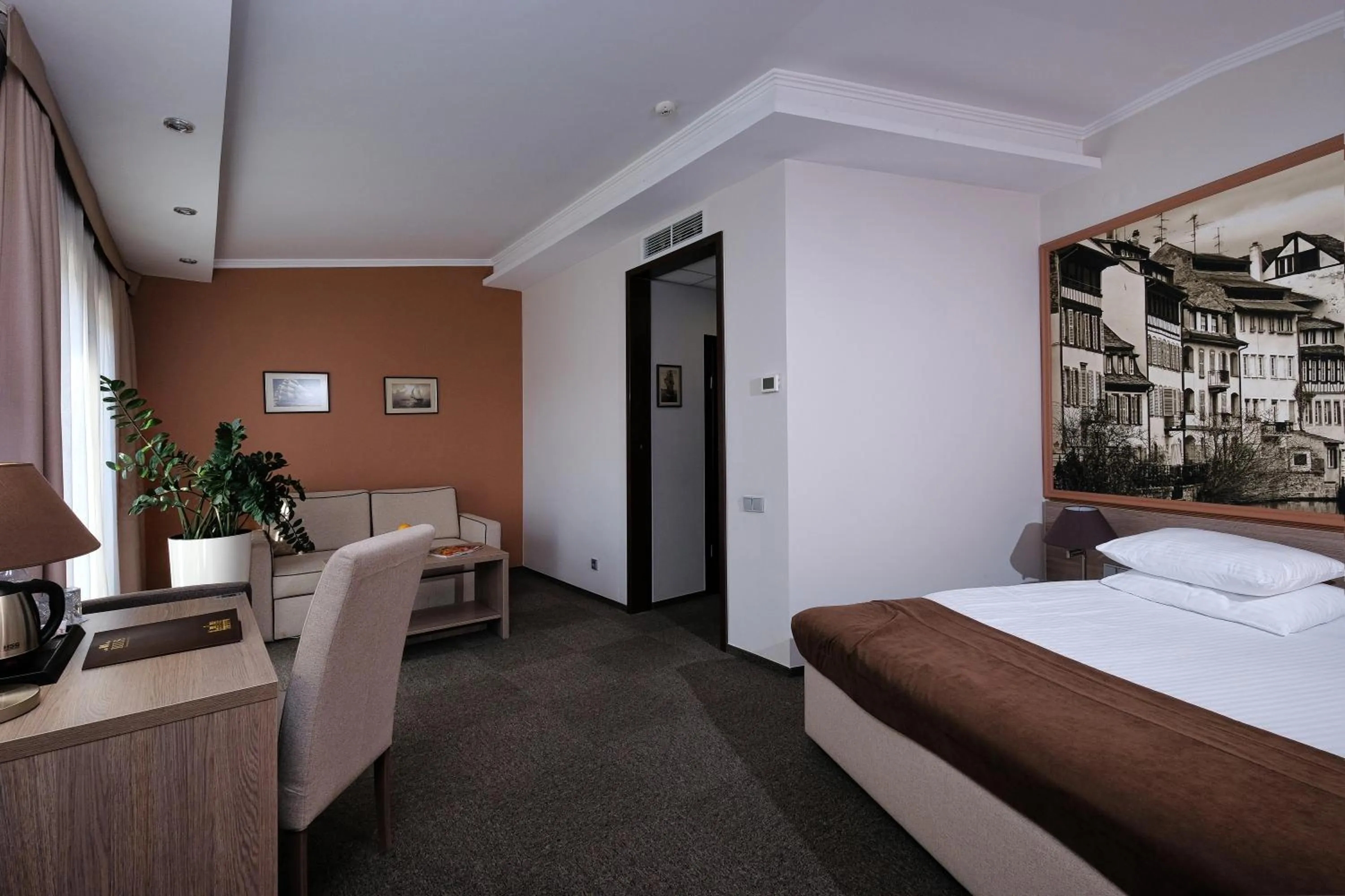 Photo of the whole room, Bed in Rius Hotel Lviv