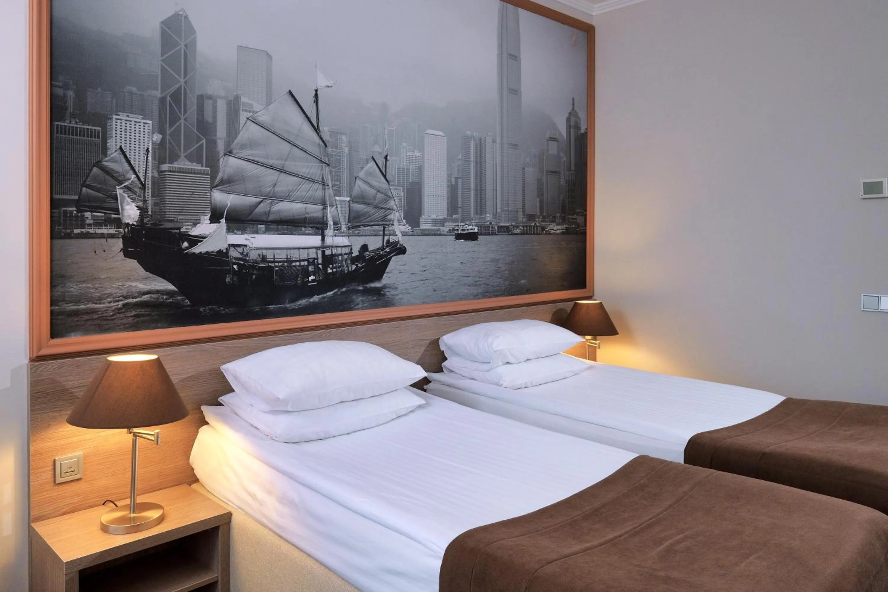 Bed in Rius Hotel Lviv