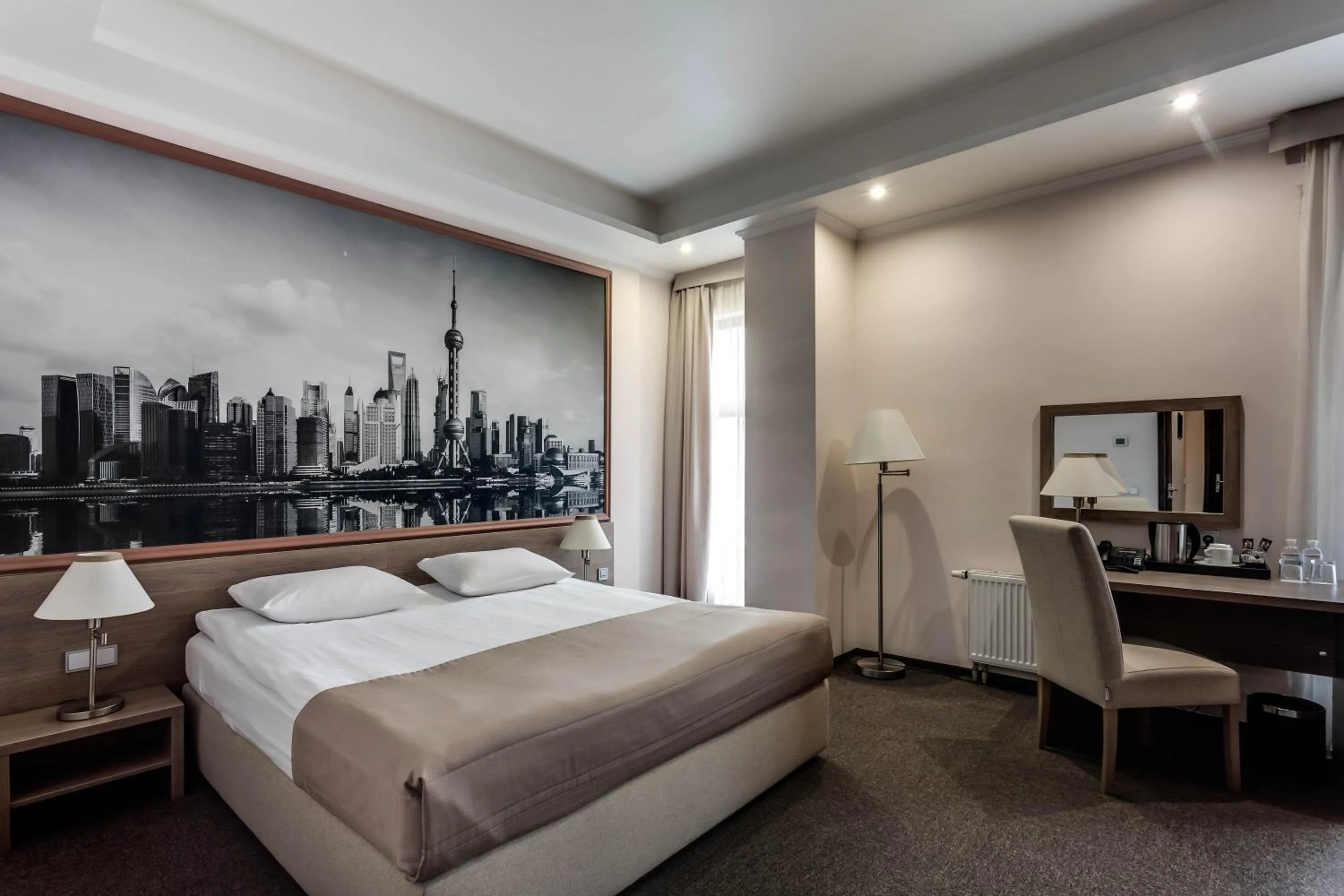 Bed in Rius Hotel Lviv