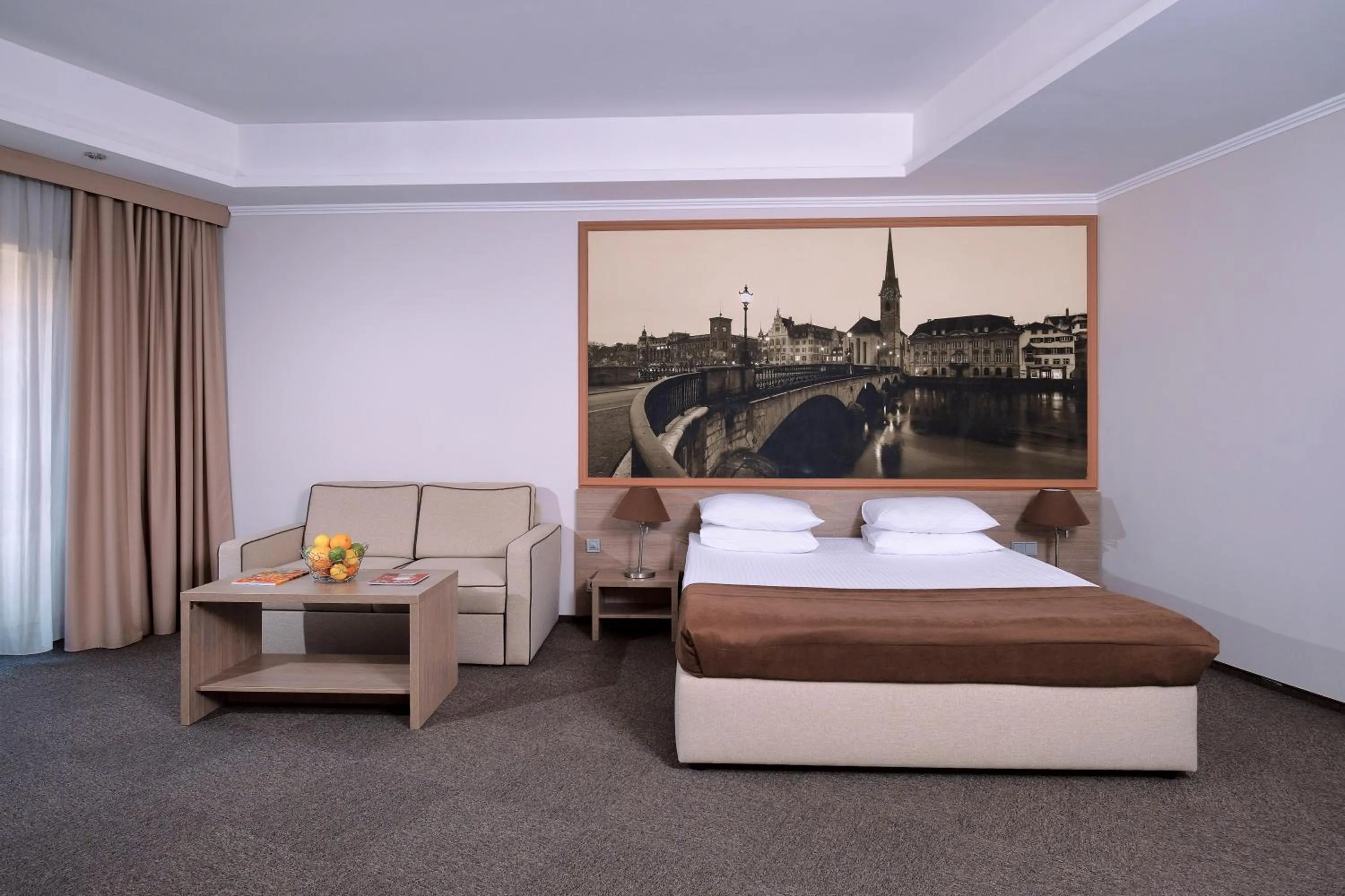 Bed in Rius Hotel Lviv