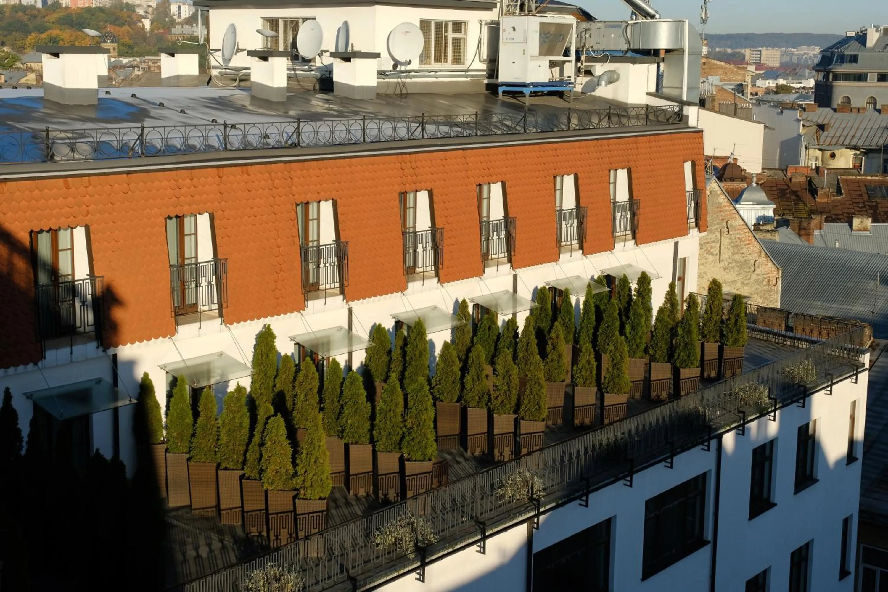 Balcony/Terrace in Rius Hotel Lviv