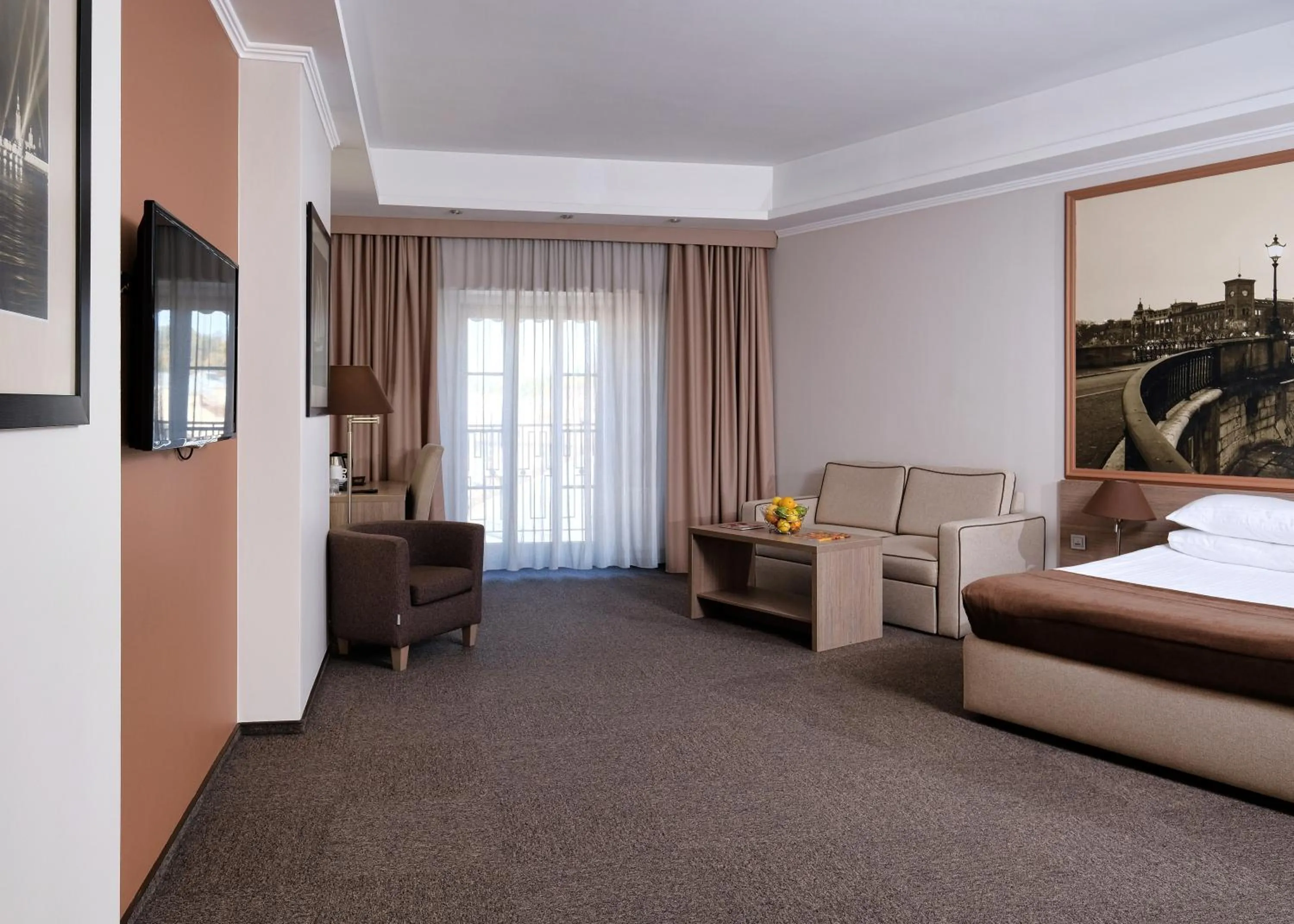 Photo of the whole room, Bed in Rius Hotel Lviv