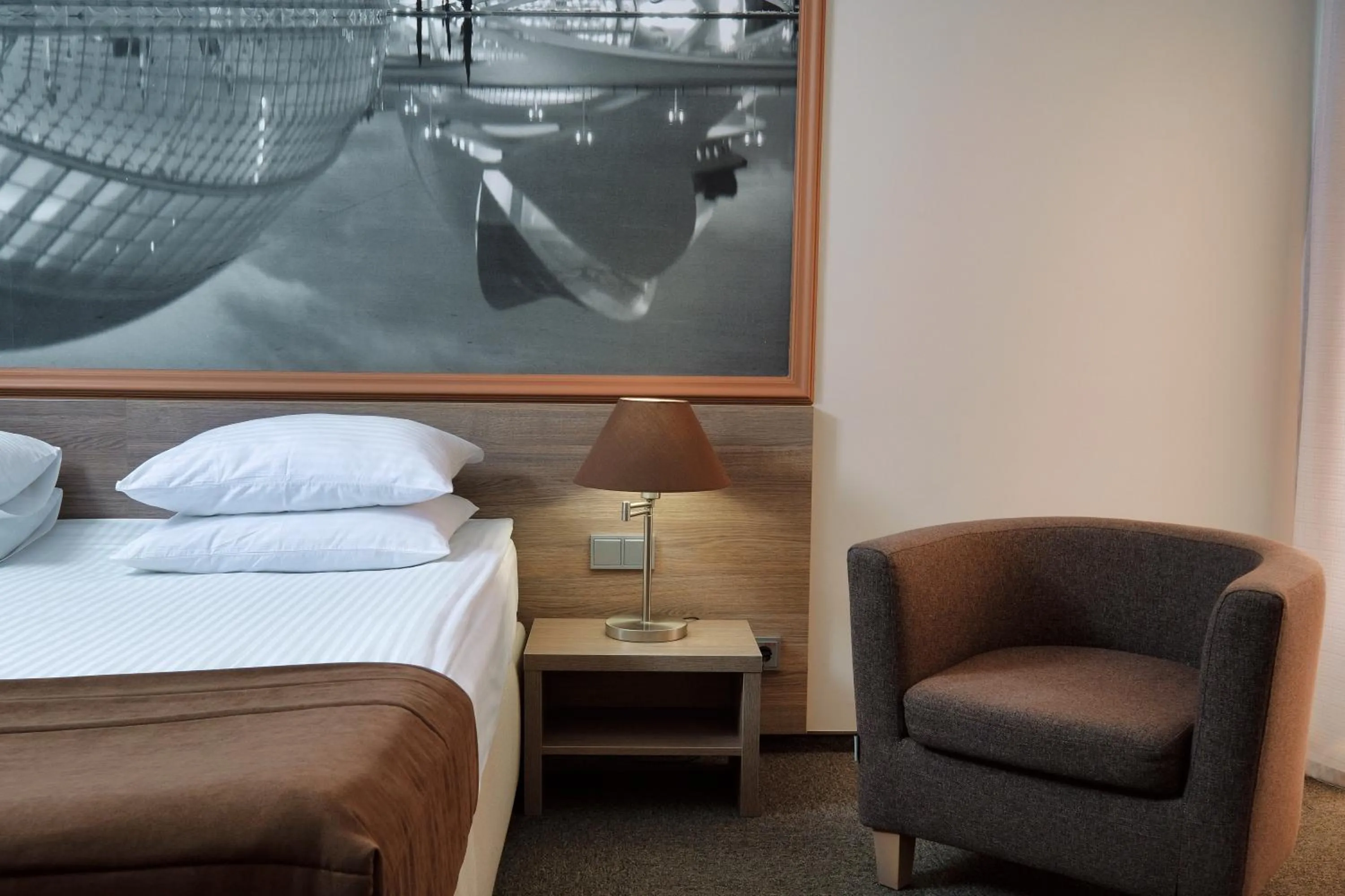 Photo of the whole room, Bed in Rius Hotel Lviv