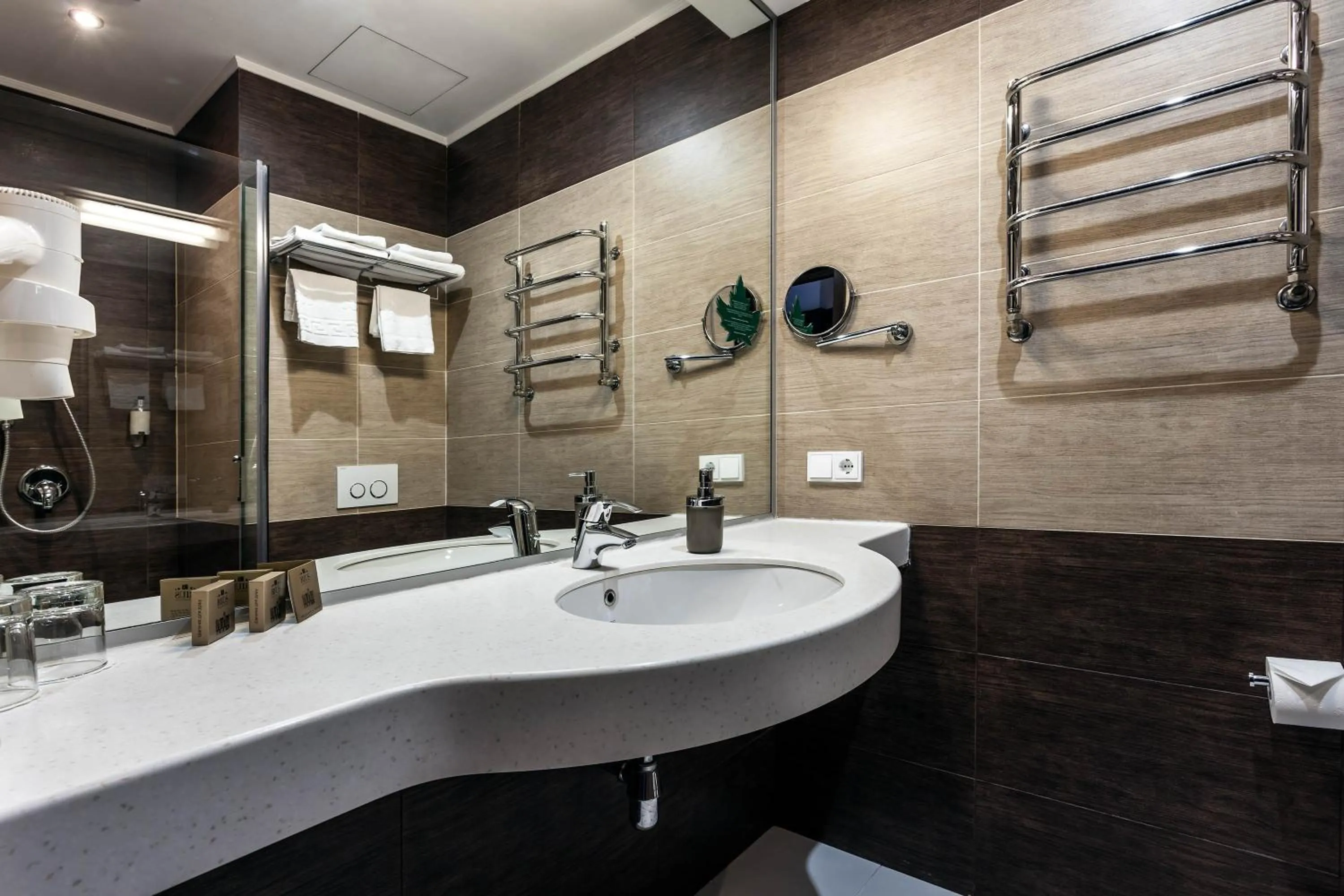 Shower in Rius Hotel Lviv