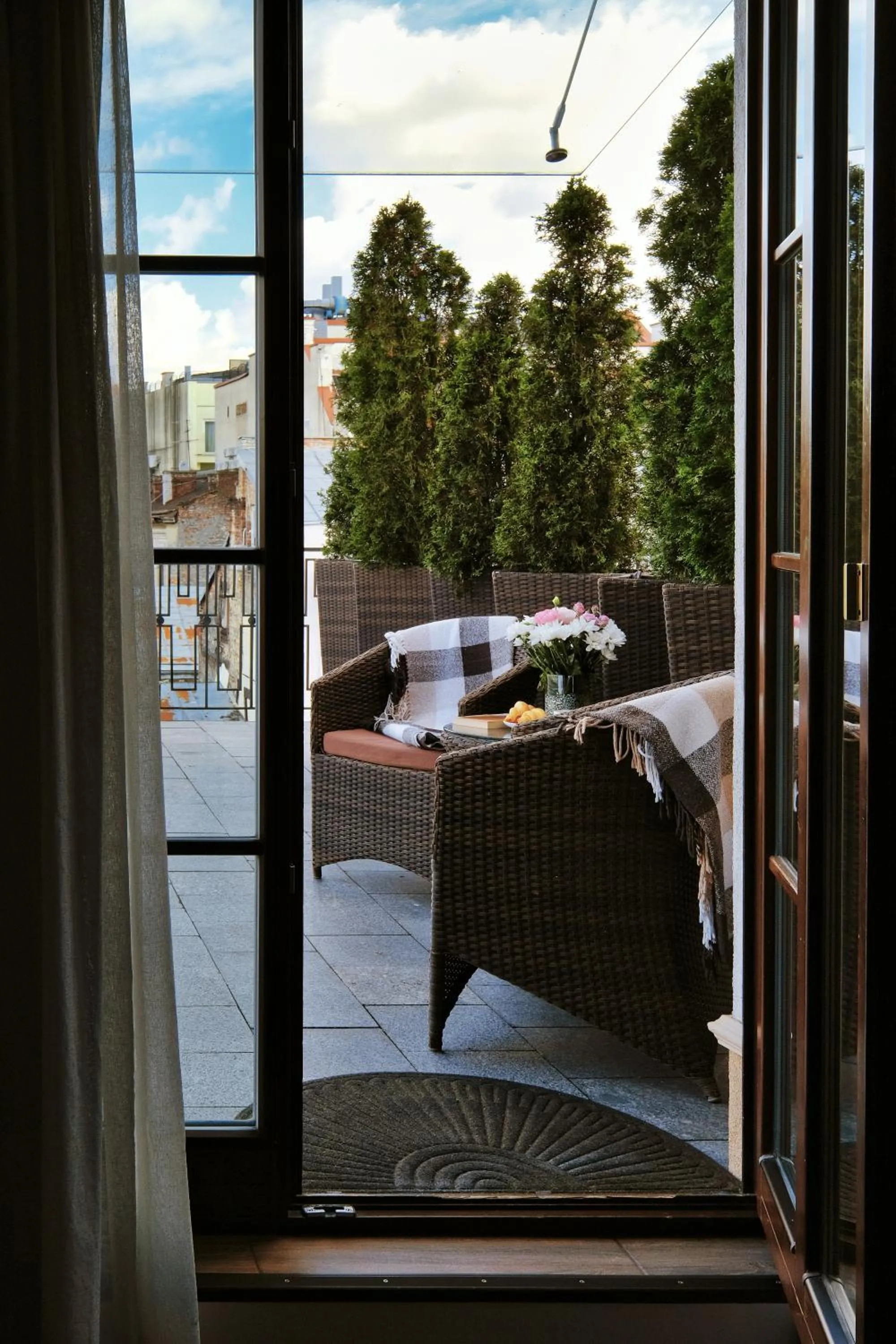 Balcony/Terrace in Rius Hotel Lviv