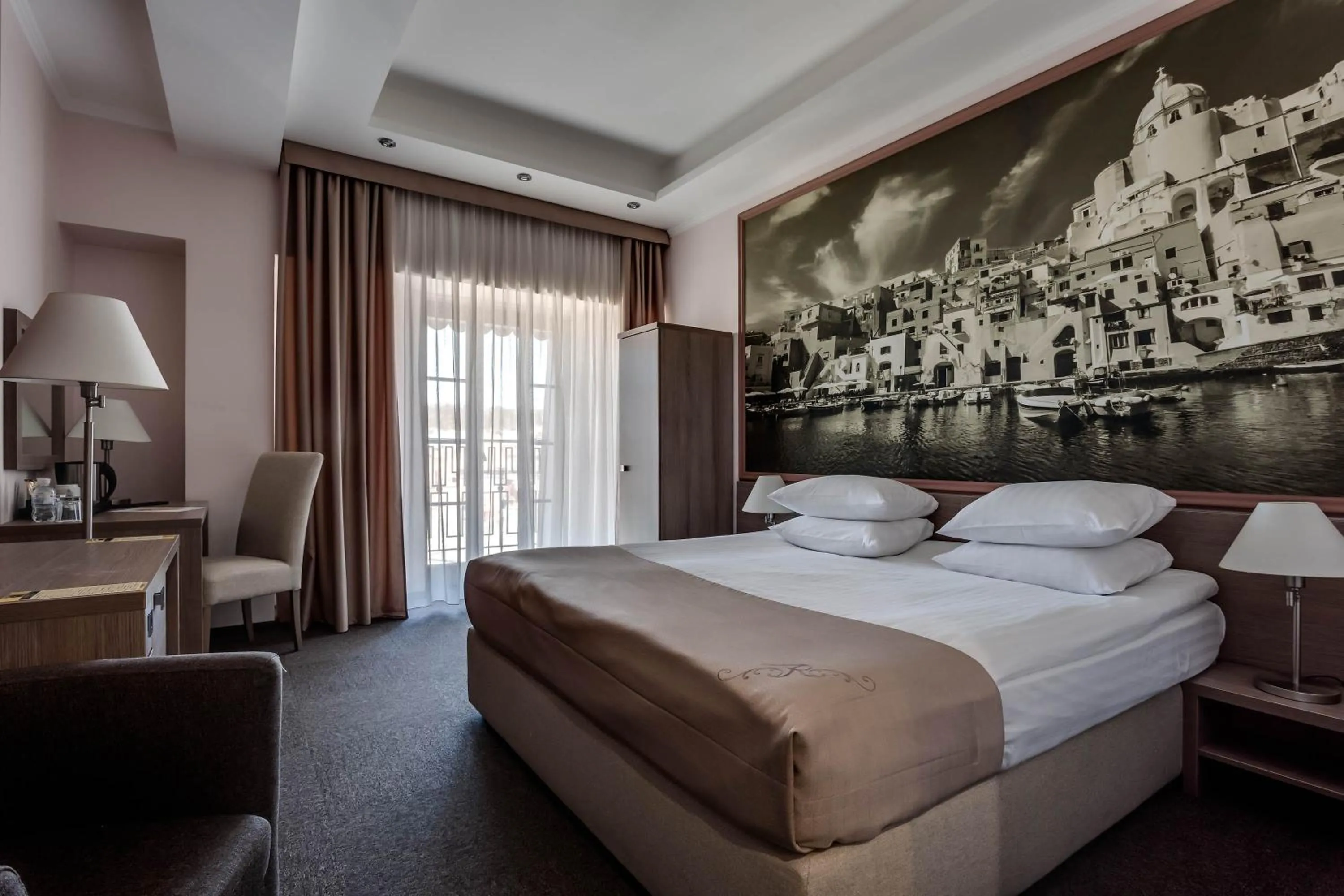 Bed in Rius Hotel Lviv