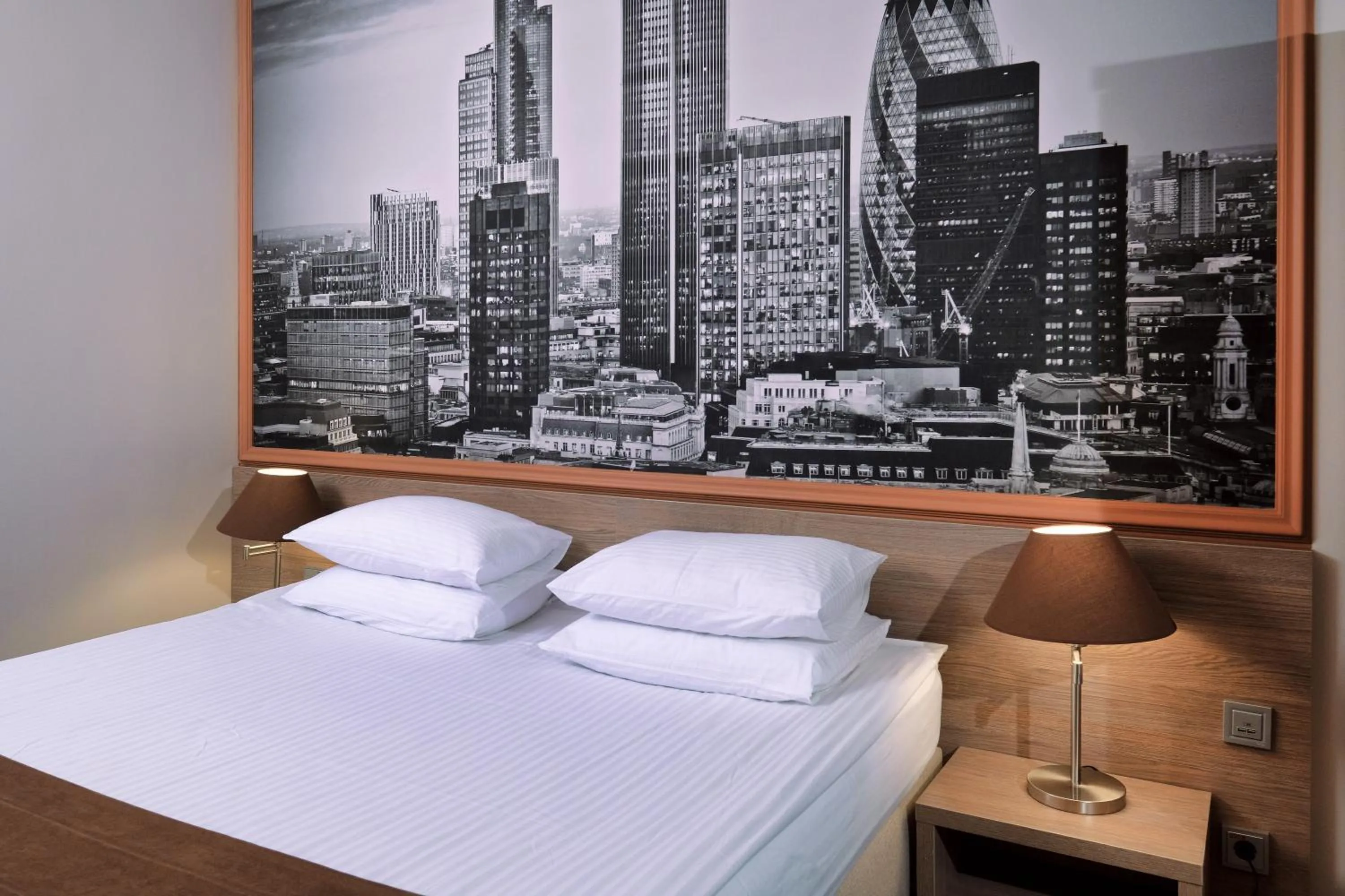 Bed in Rius Hotel Lviv