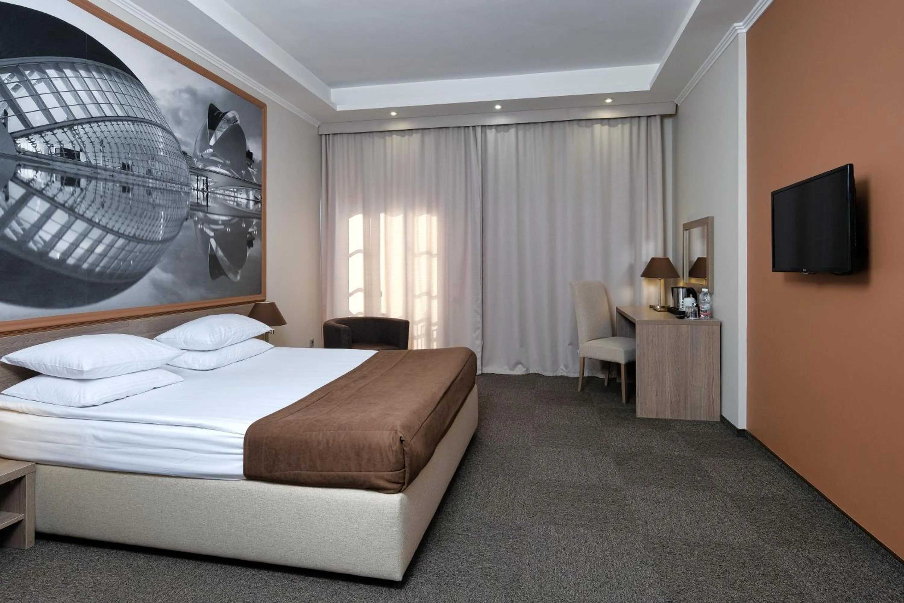 Bed in Rius Hotel Lviv