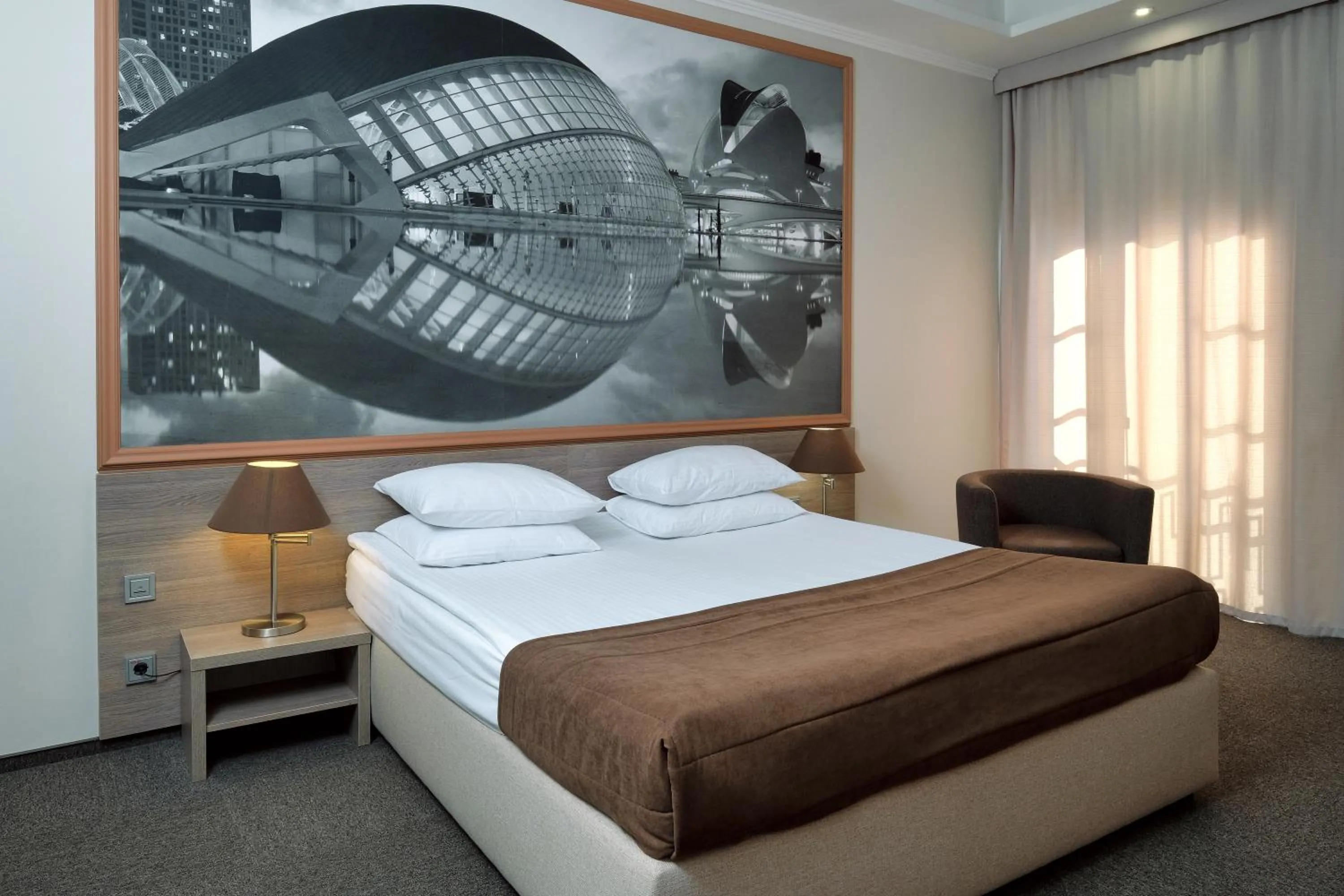 Bed in Rius Hotel Lviv