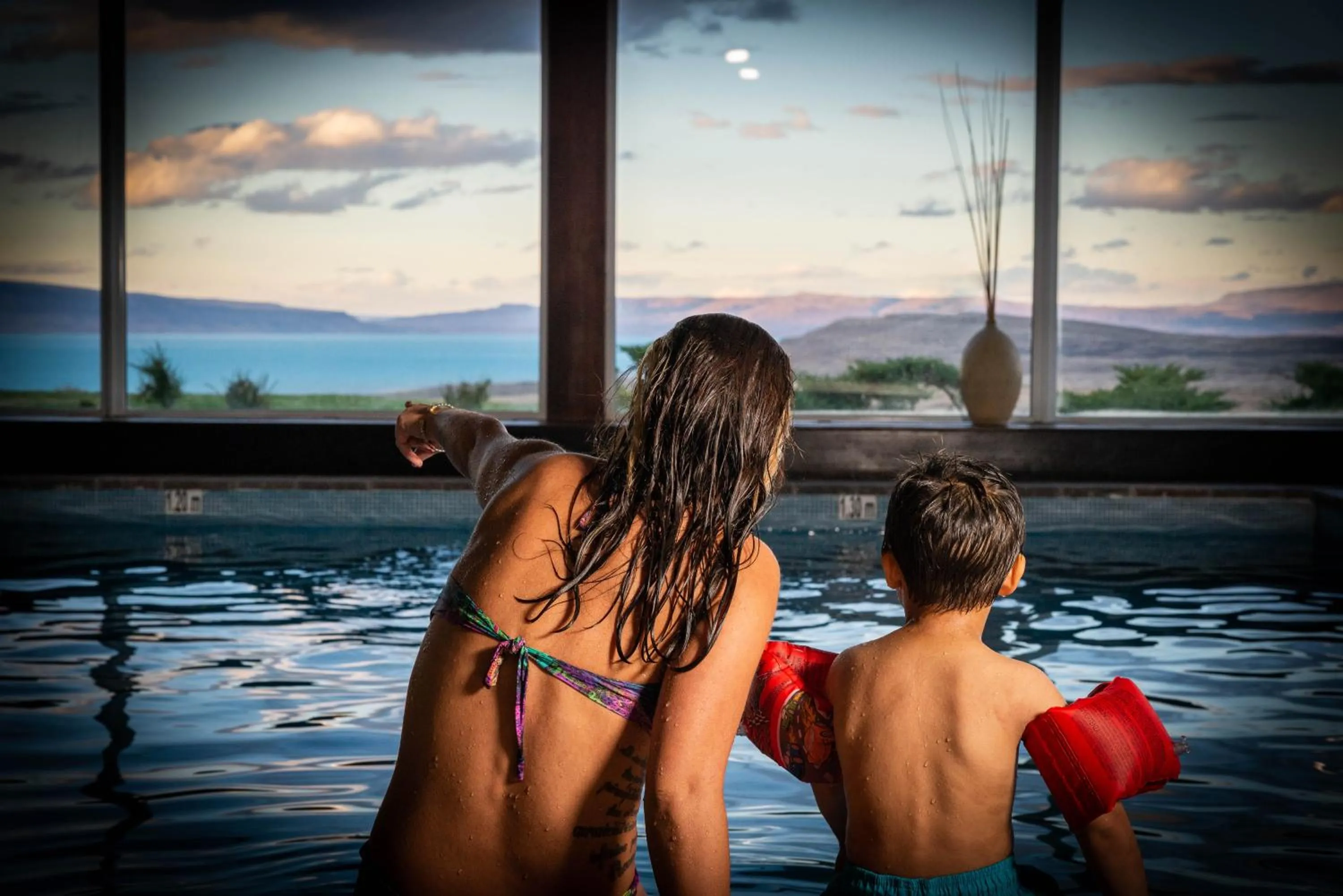 Pool view in Alto Calafate Hotel