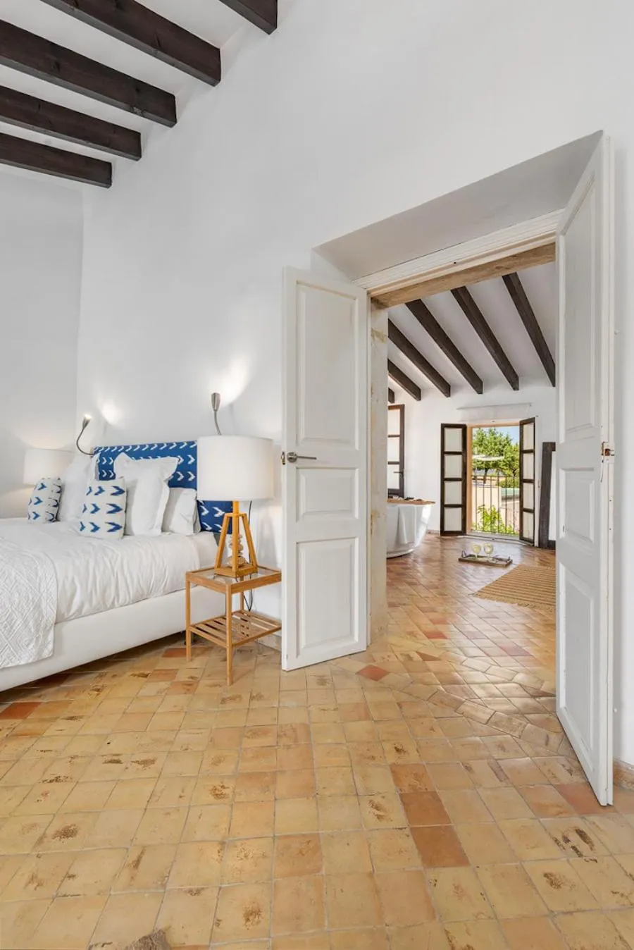 Bedroom, Bed in Finca Son Arnau