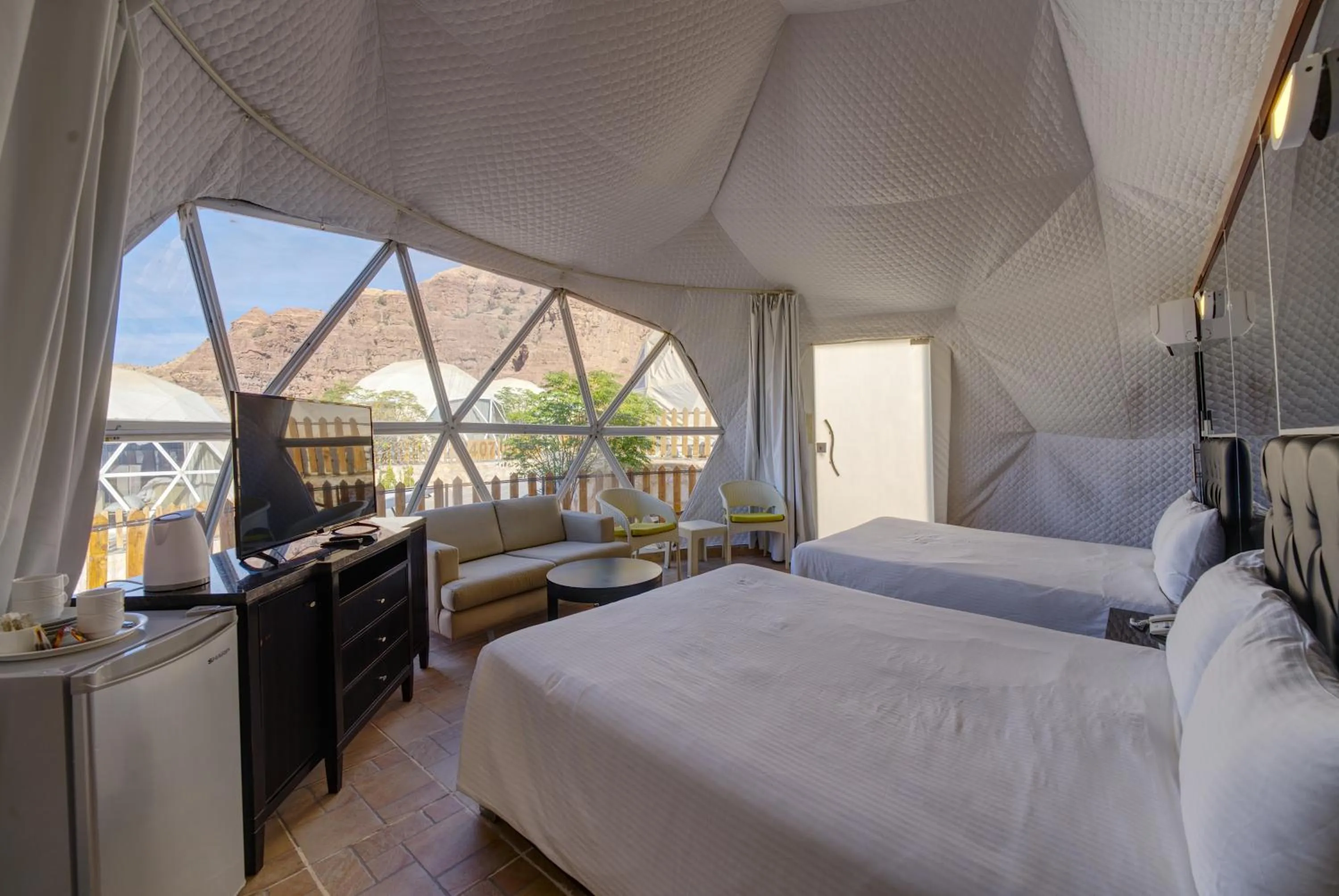 furniture, Bed in The Rock Camp Petra