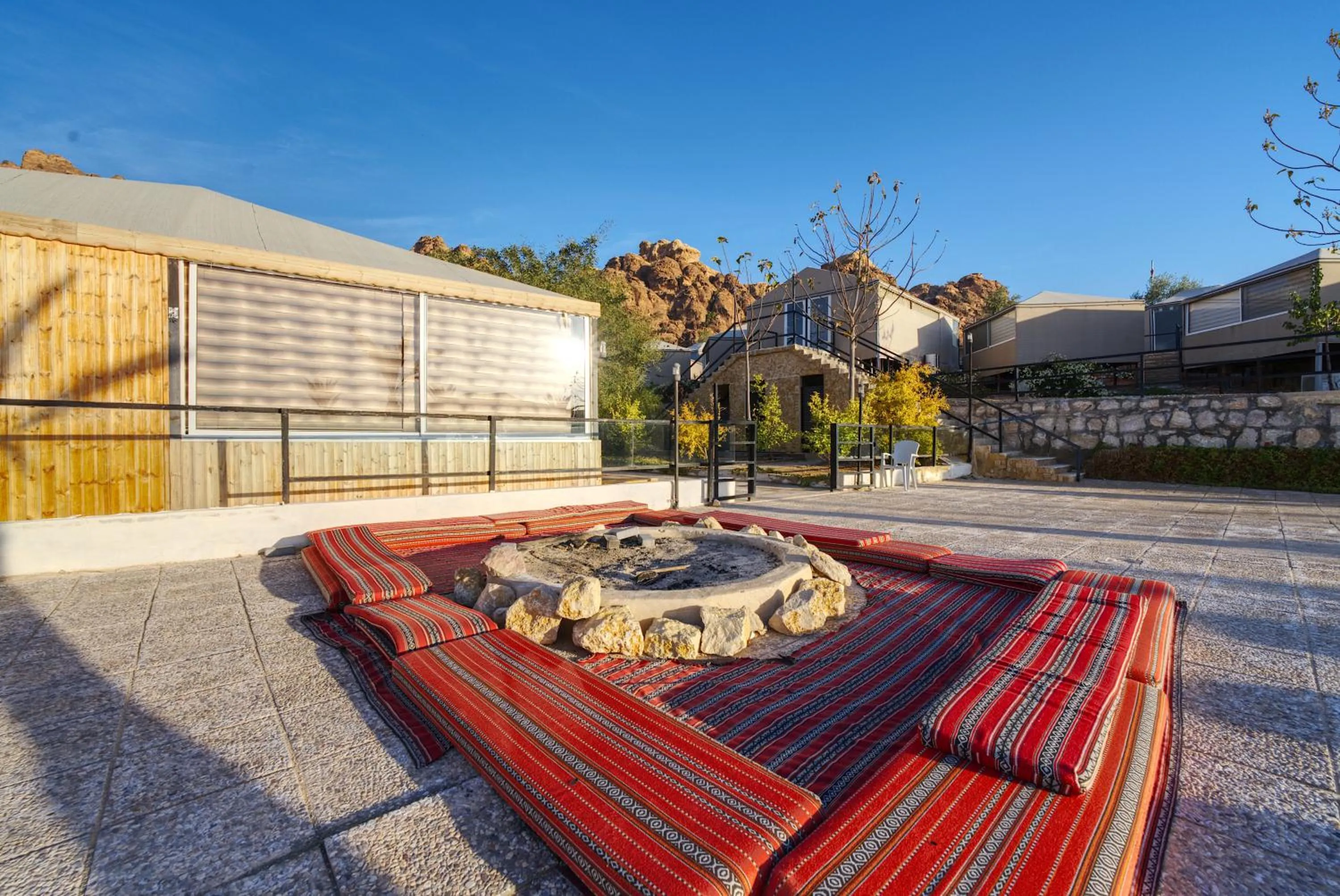 fireplace in The Rock Camp Petra