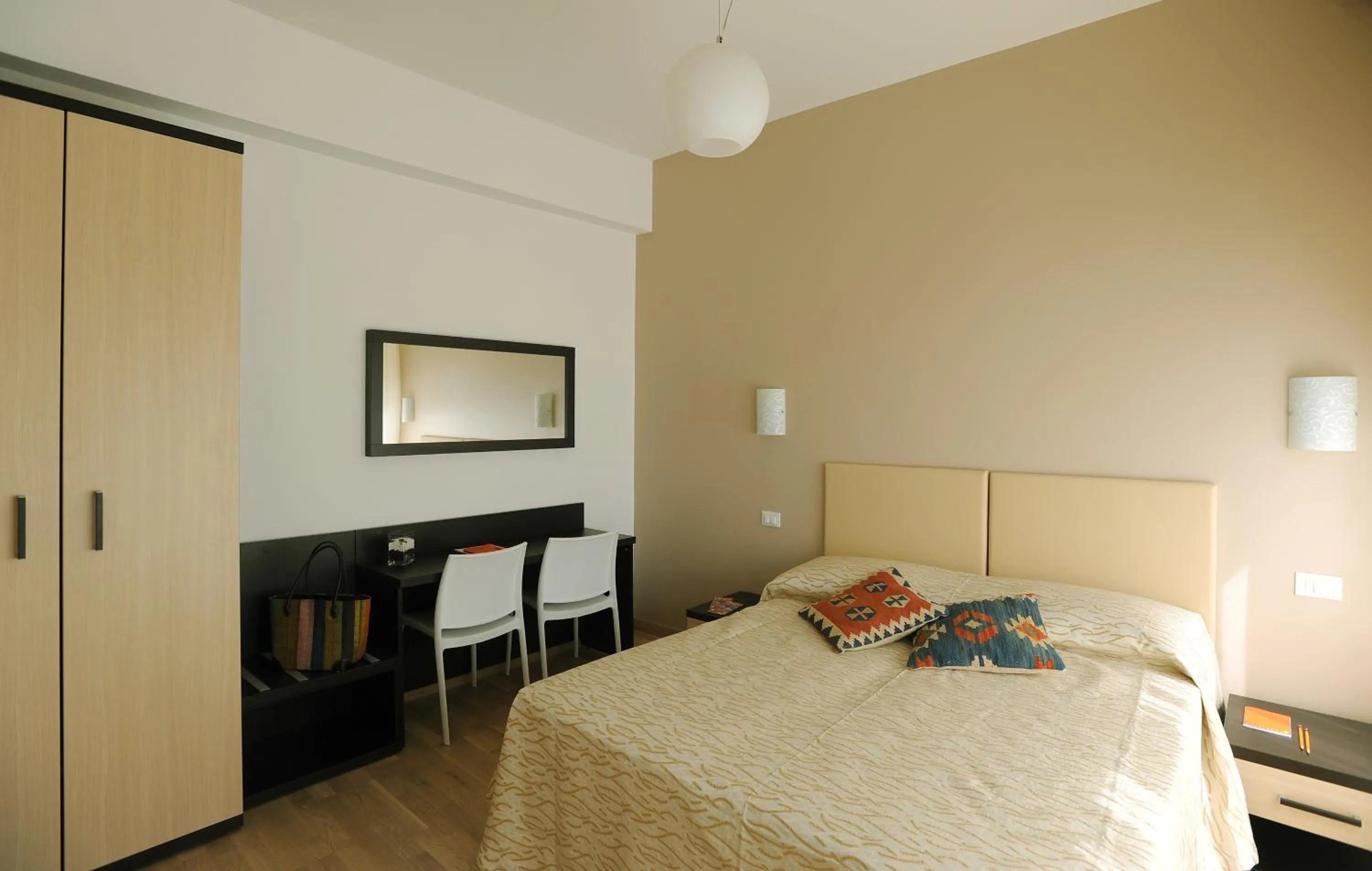 Bedroom, Bed in Honey Rooms