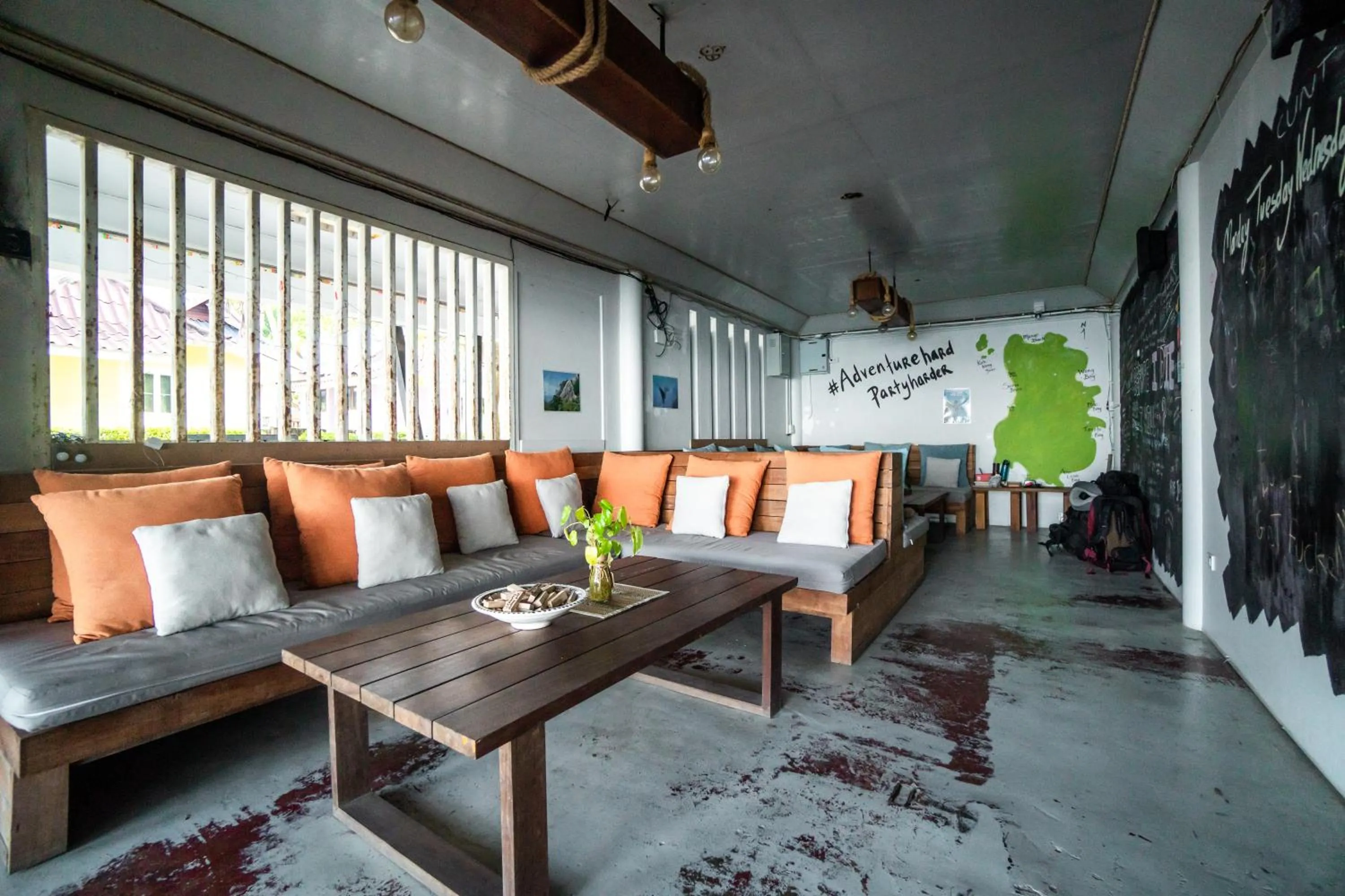 Living room in Slumber Party Koh Tao