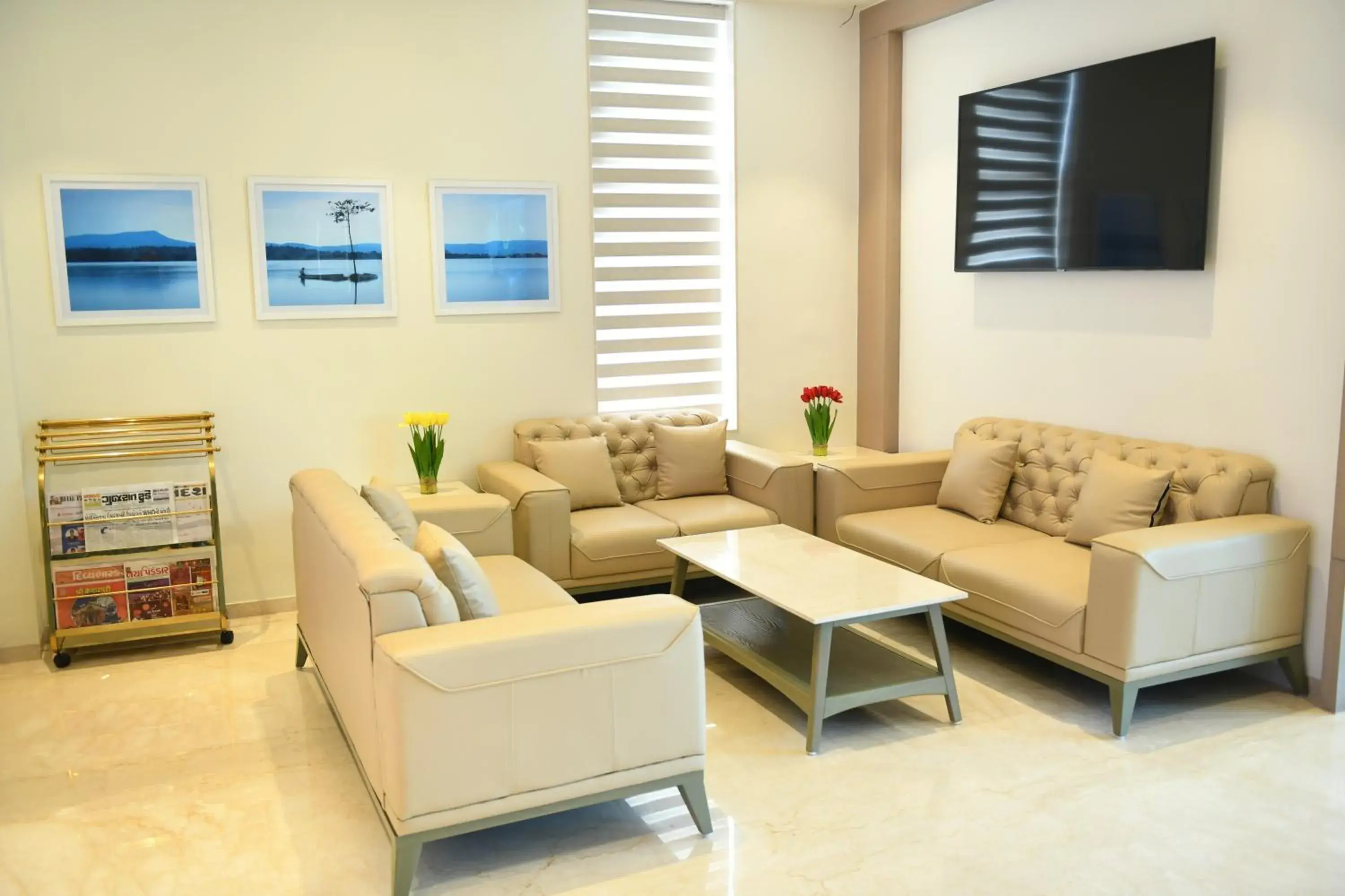 Living room in Hotel Blueivy Anand Living room in Hotel Blueivy Anand