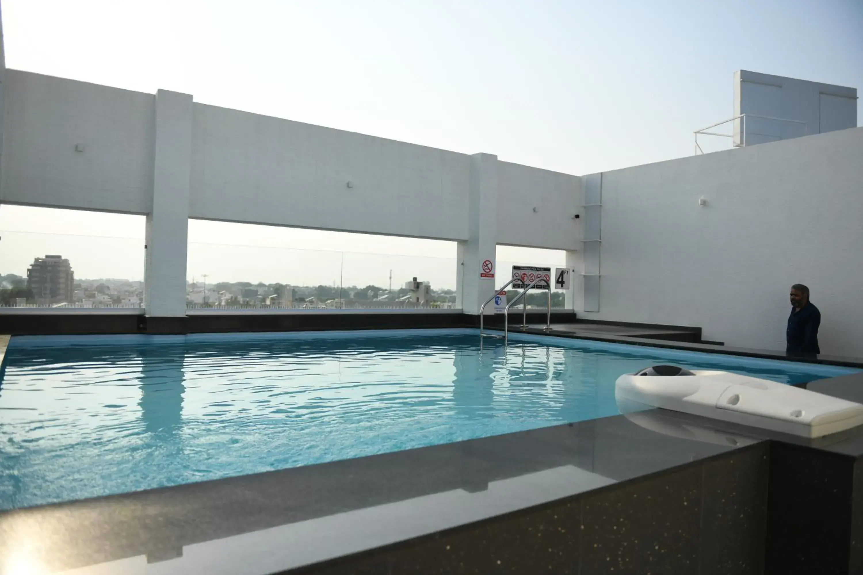 Pool view in Hotel Blueivy Anand Pool view in Hotel Blueivy Anand