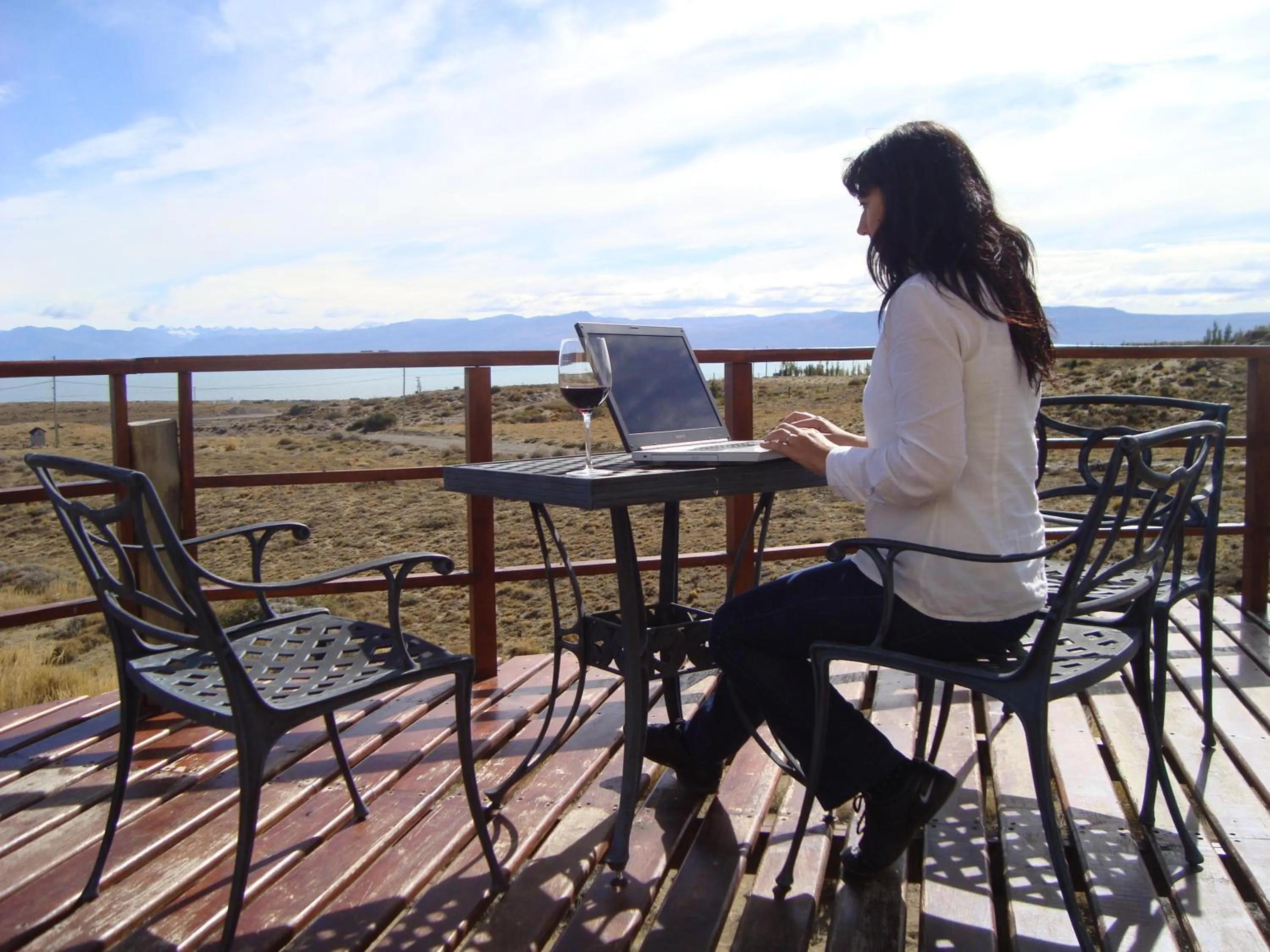 Patio in Meulen Hosteria y Apart