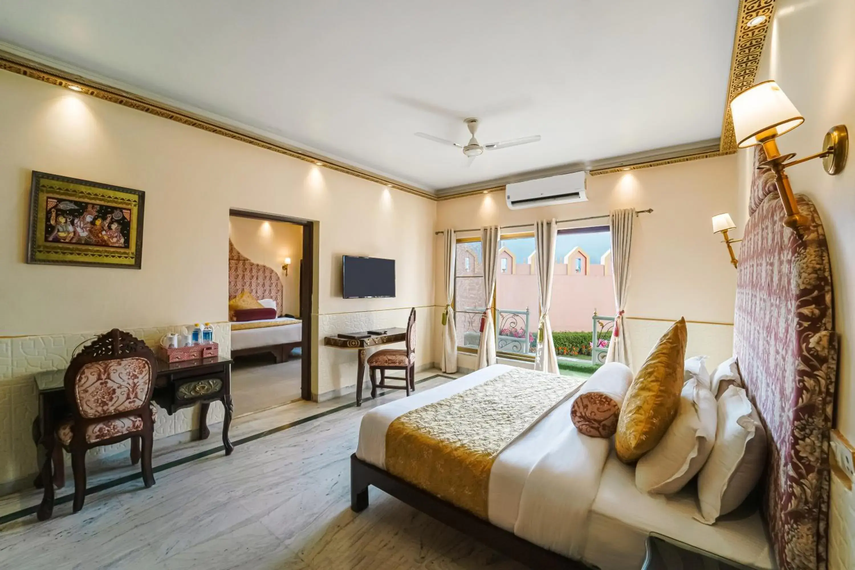 Family Room with Garden View in The Neeraj Ganga Heritage Palace Family Room with Garden View in The Neeraj Ganga Heritage Palace