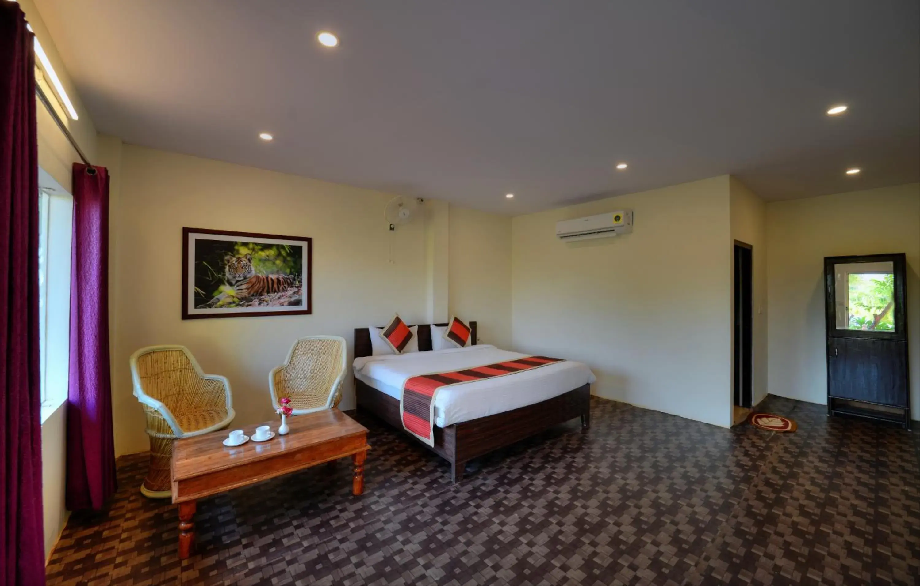 room service, Bed in Ranthambore Nature Camp Resort room service, Bed in Ranthambore Nature Camp Resort