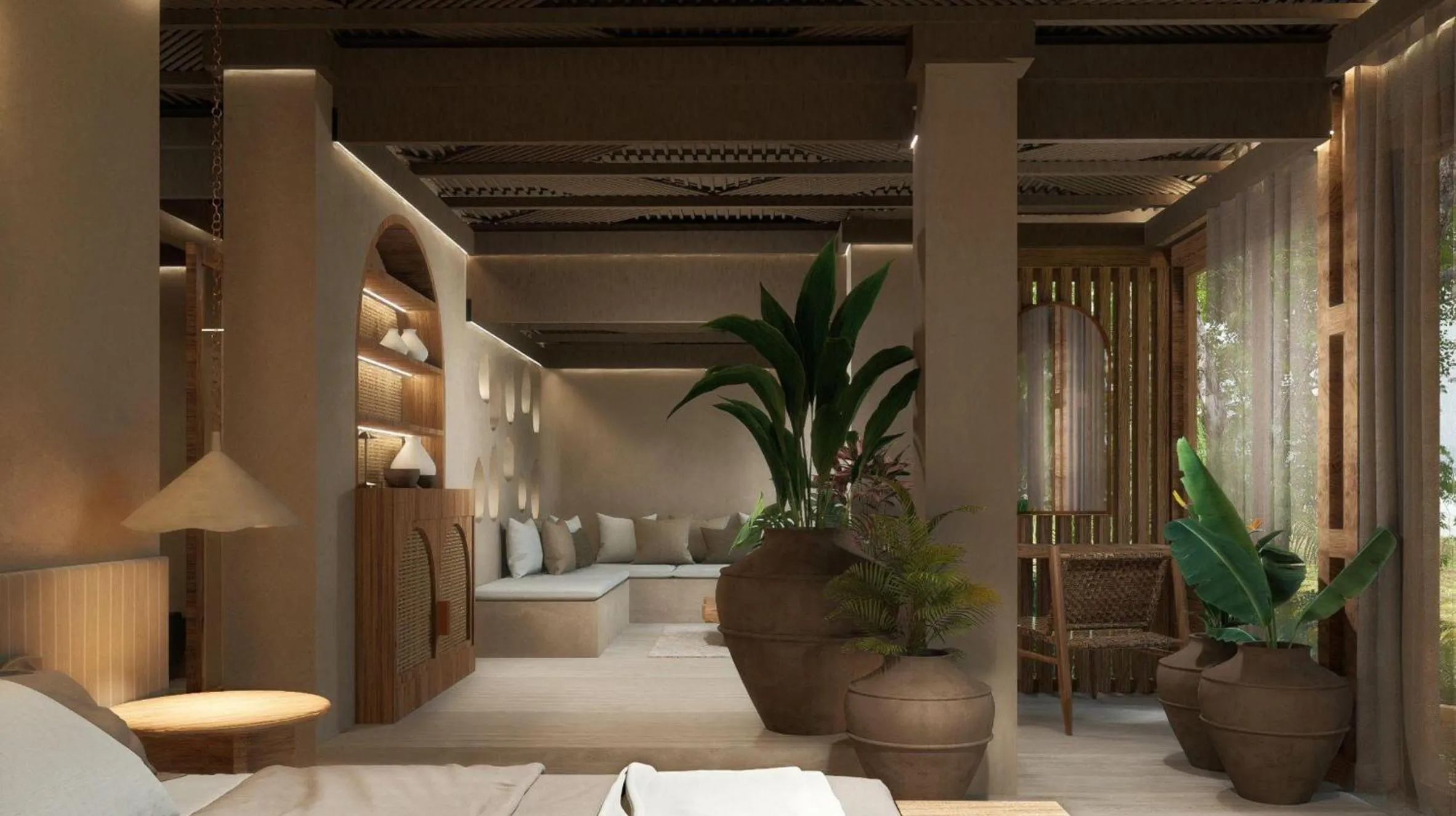 Bedroom, Bed in Tiki Villas Rainforest Lodge - Adults Only