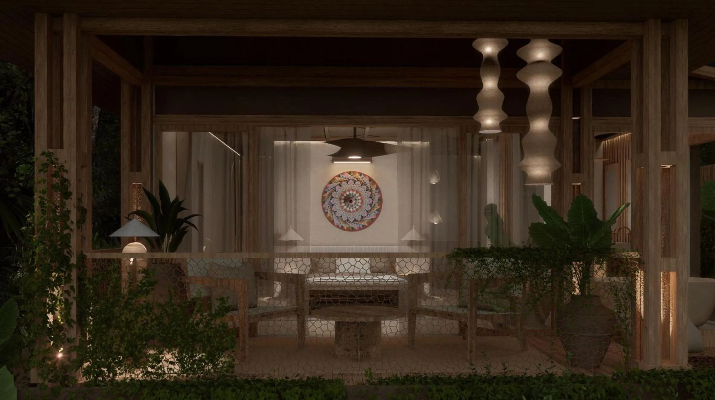 Balcony/Terrace in Tiki Villas Rainforest Lodge - Adults Only