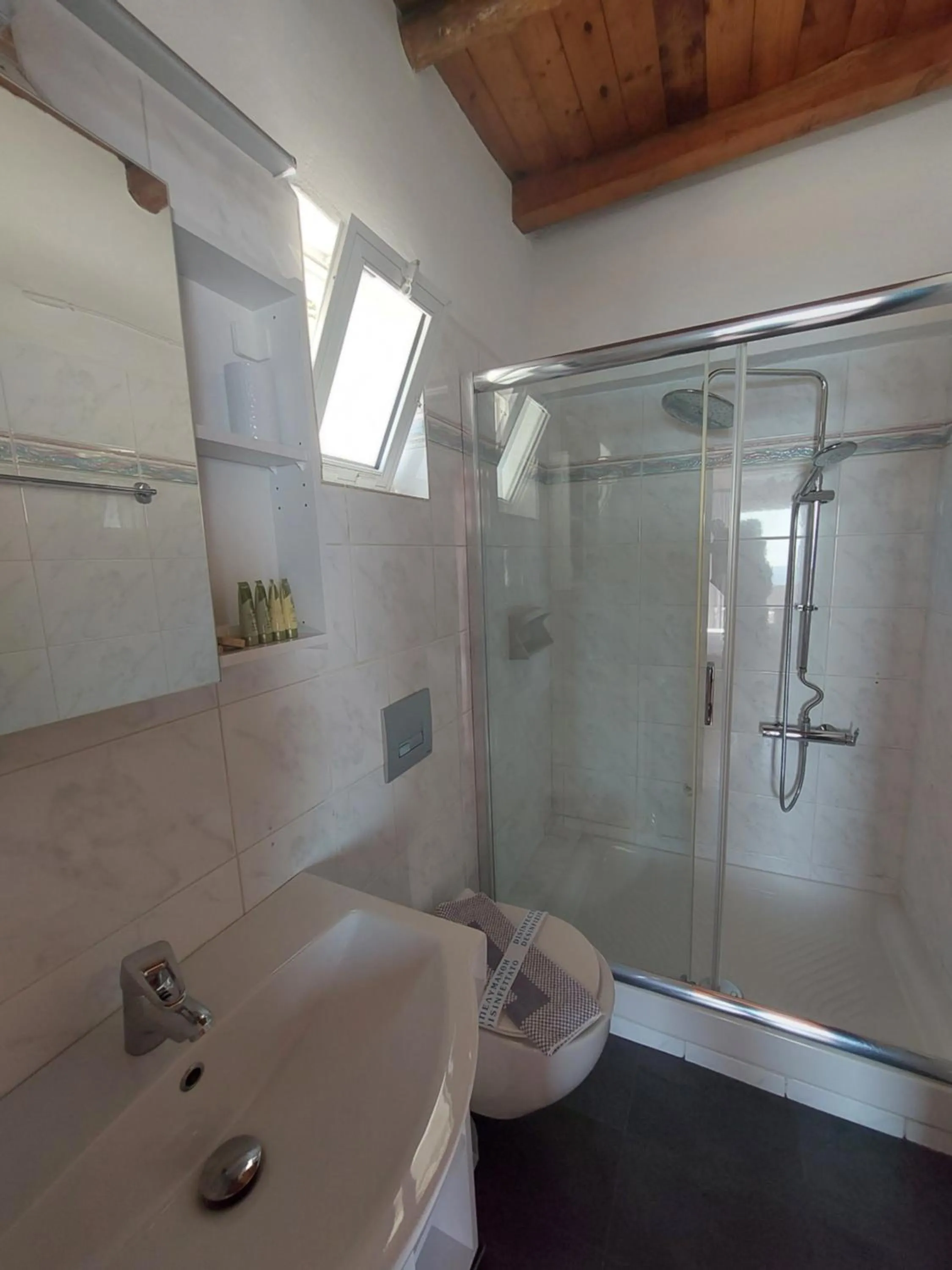 Toilet in Hotel Agia Roumeli by the SEA