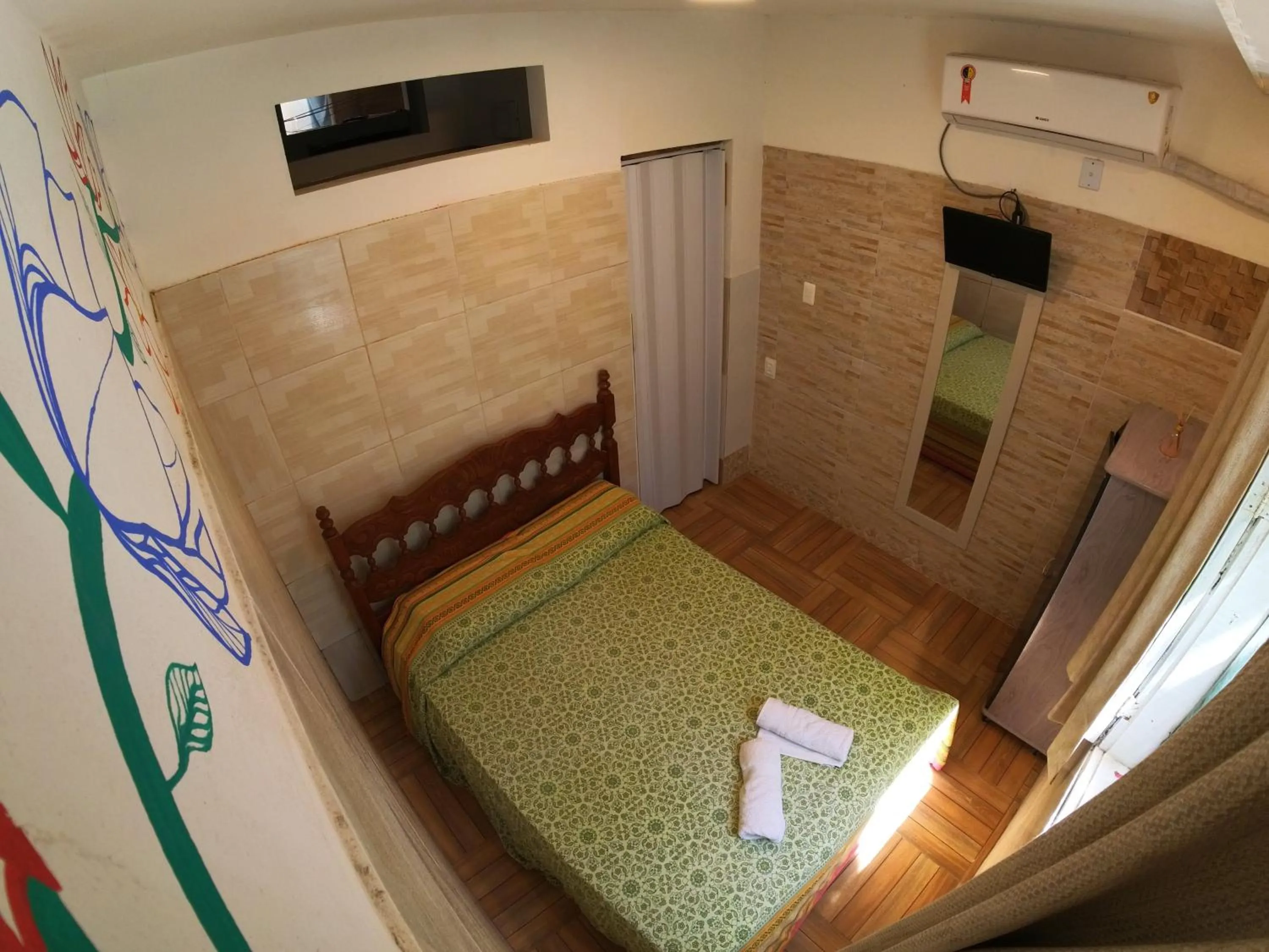 Bedroom, Bed in Kitnet Perto da Primeira Praia