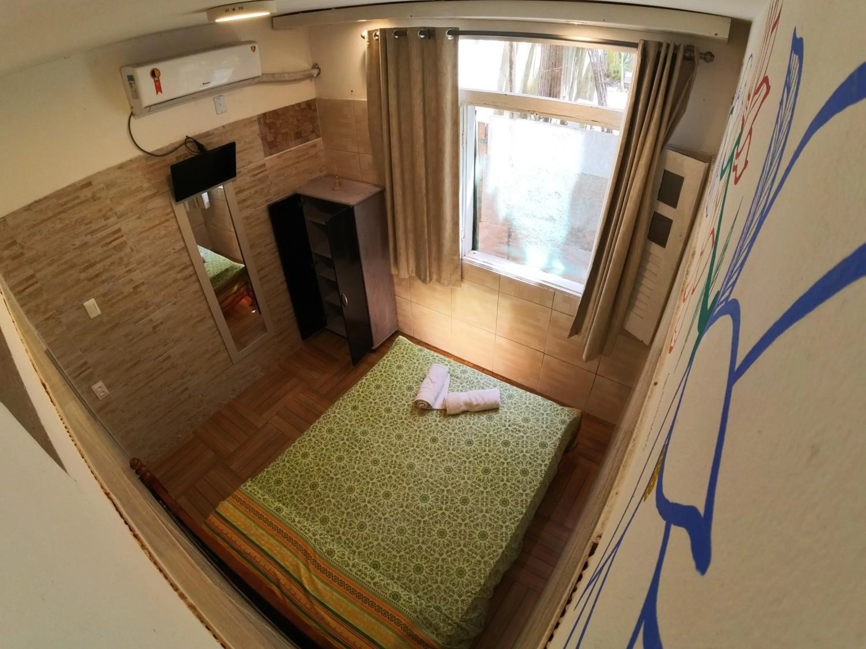 Bedroom, Bed in Kitnet Perto da Primeira Praia