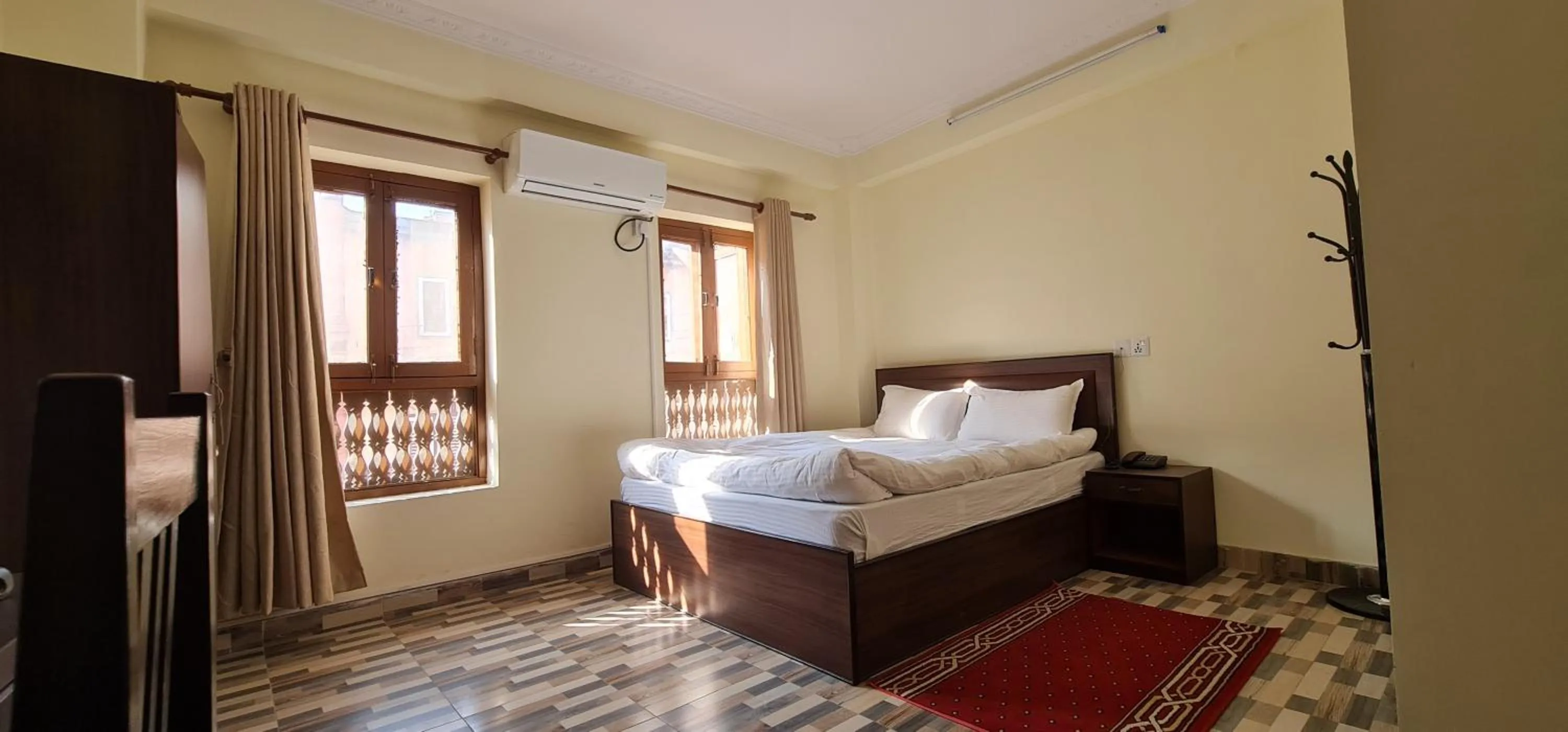 Bed in Pashupati View Hotel