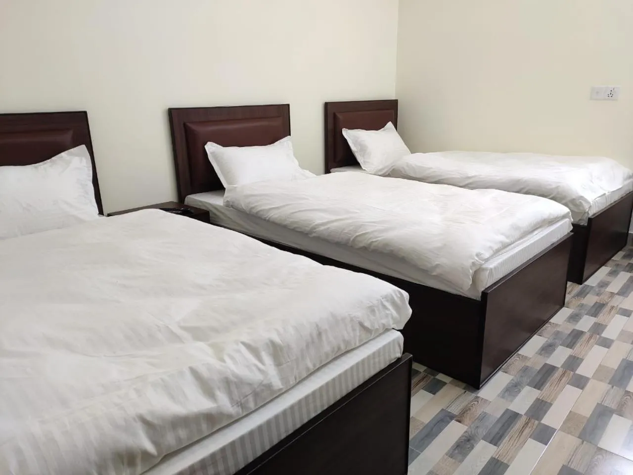 Bed in Pashupati View Hotel