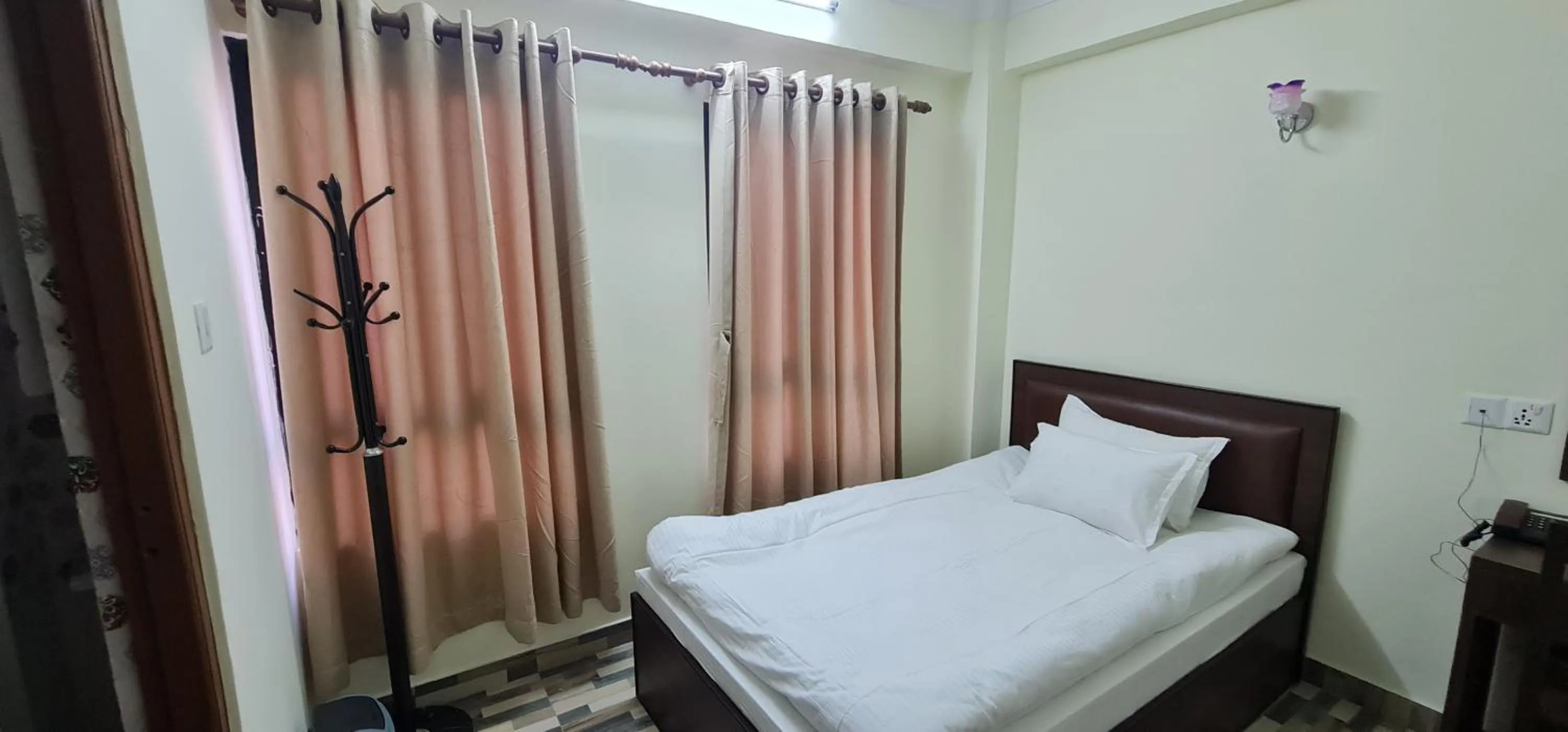 Bed in Pashupati View Hotel