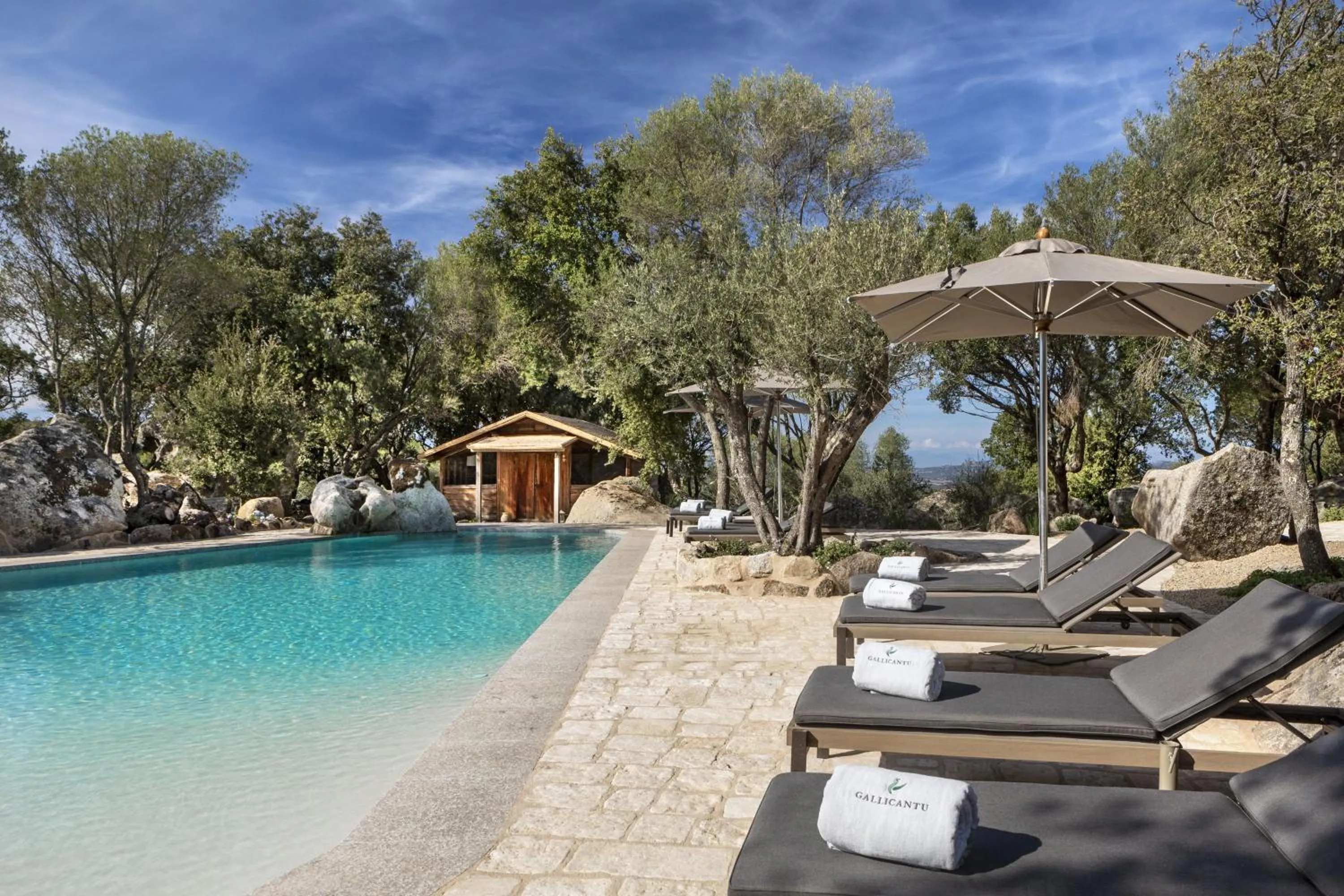 Swimming pool in Gallicantu Stazzo Retreat