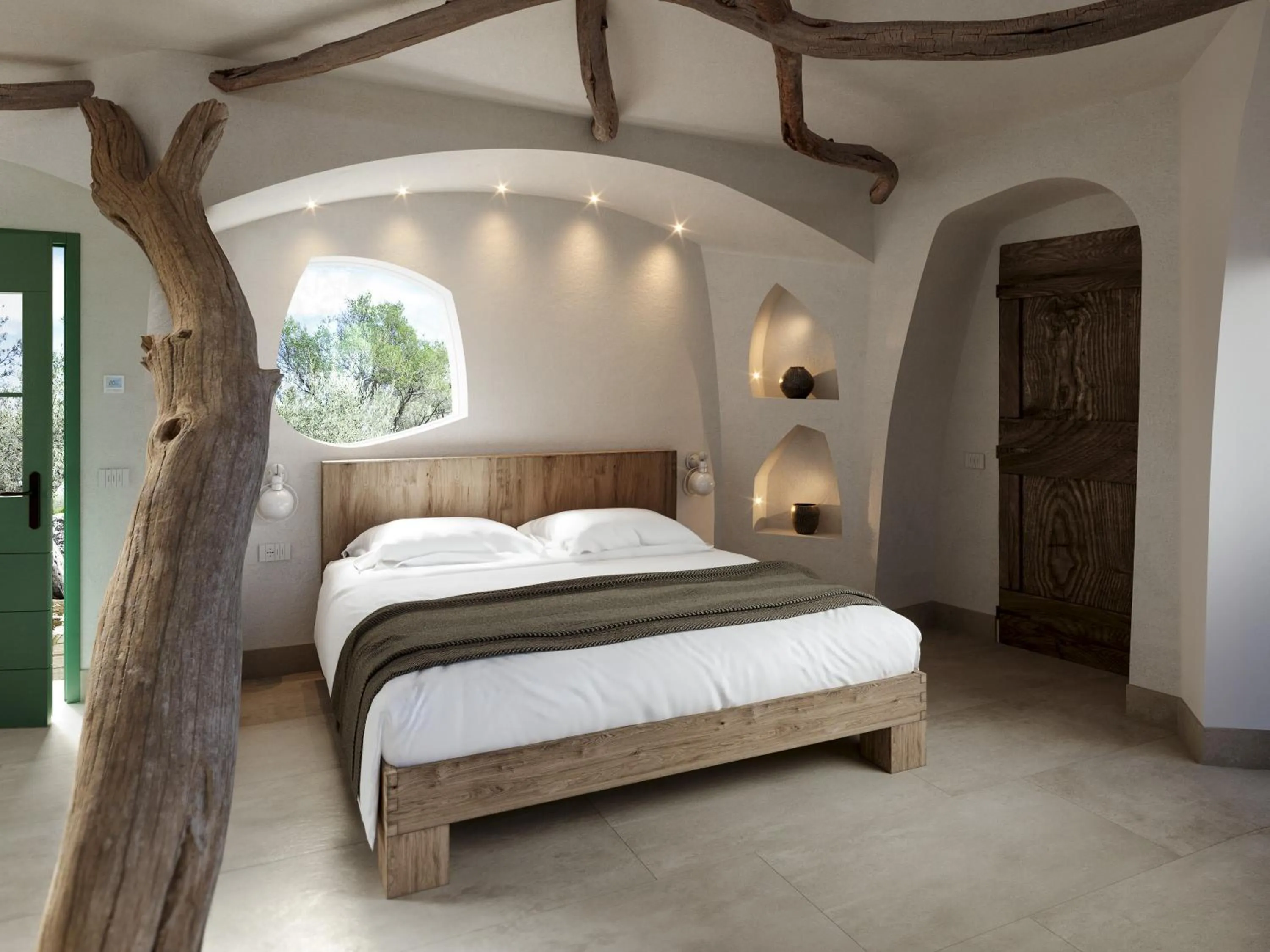 Bed in Gallicantu Stazzo Retreat