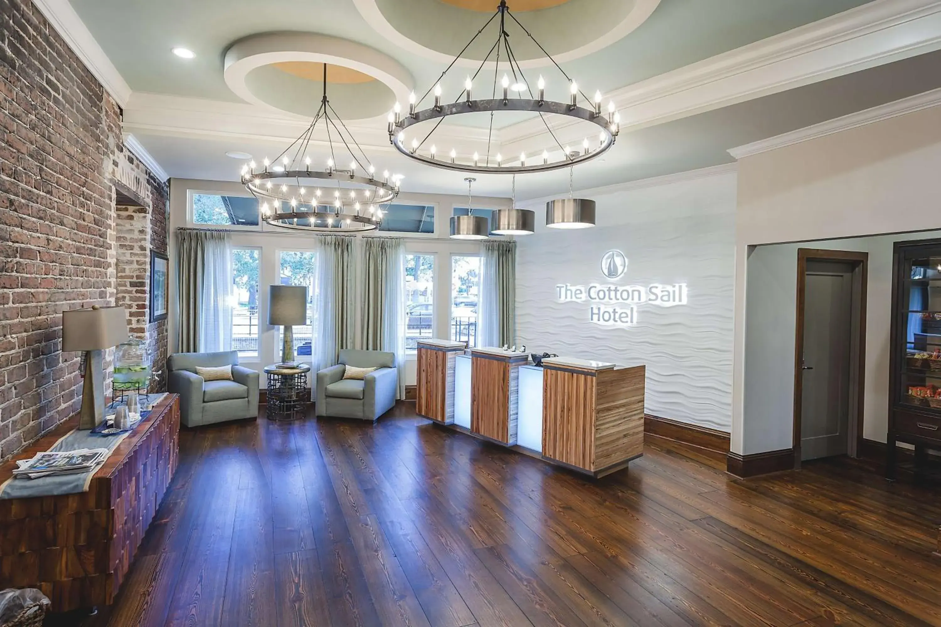 Lobby or reception in The Cotton Sail Hotel Savannah - Tapestry Collection by Hilton Lobby or reception in The Cotton Sail Hotel Savannah - Tapestry Collection by Hilton