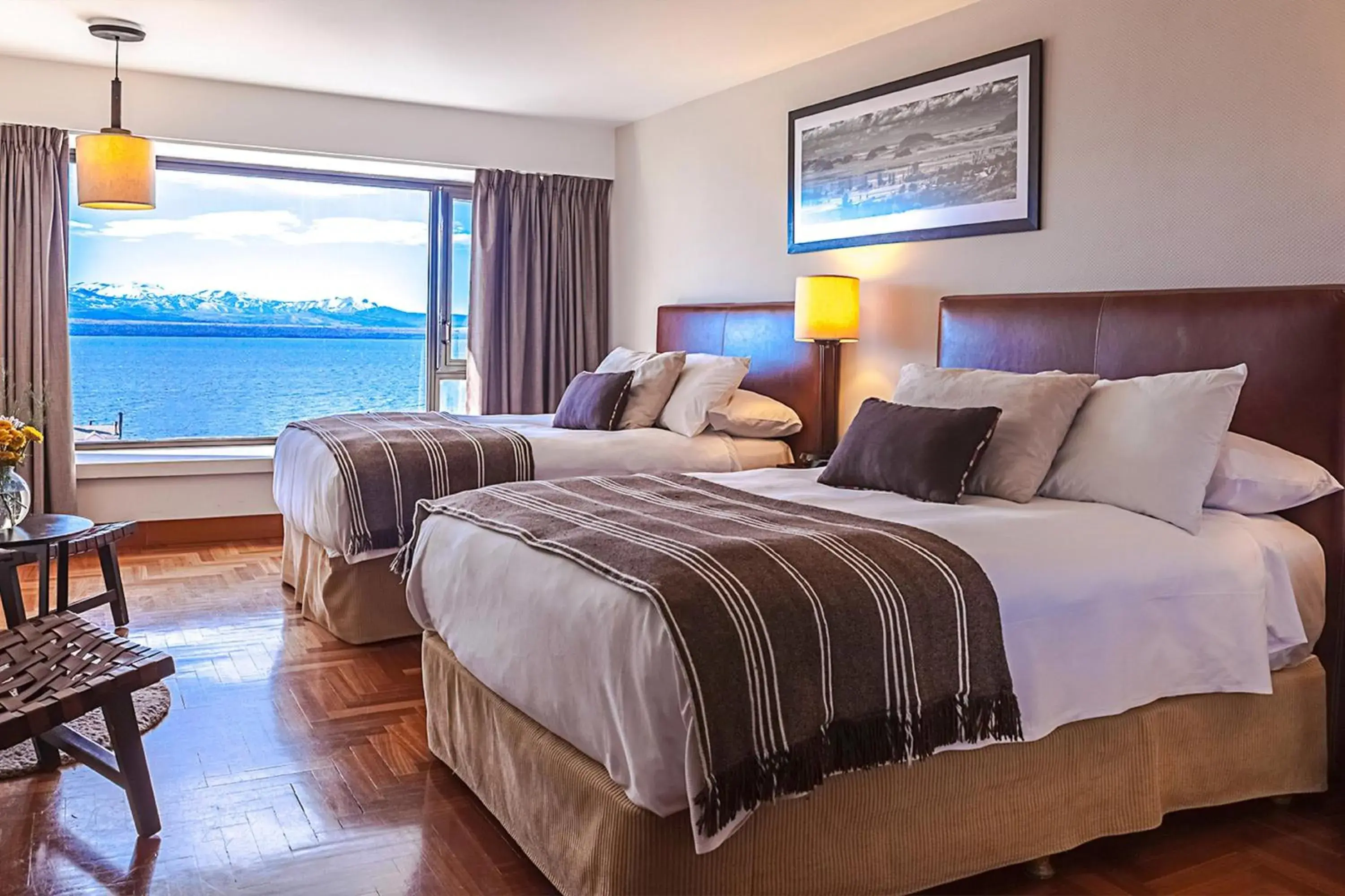 Family Deluxe Guest room with 2 Double, Lake view in Sheraton Bariloche Hotel Family Deluxe Guest room with 2 Double, Lake view in Sheraton Bariloche Hotel