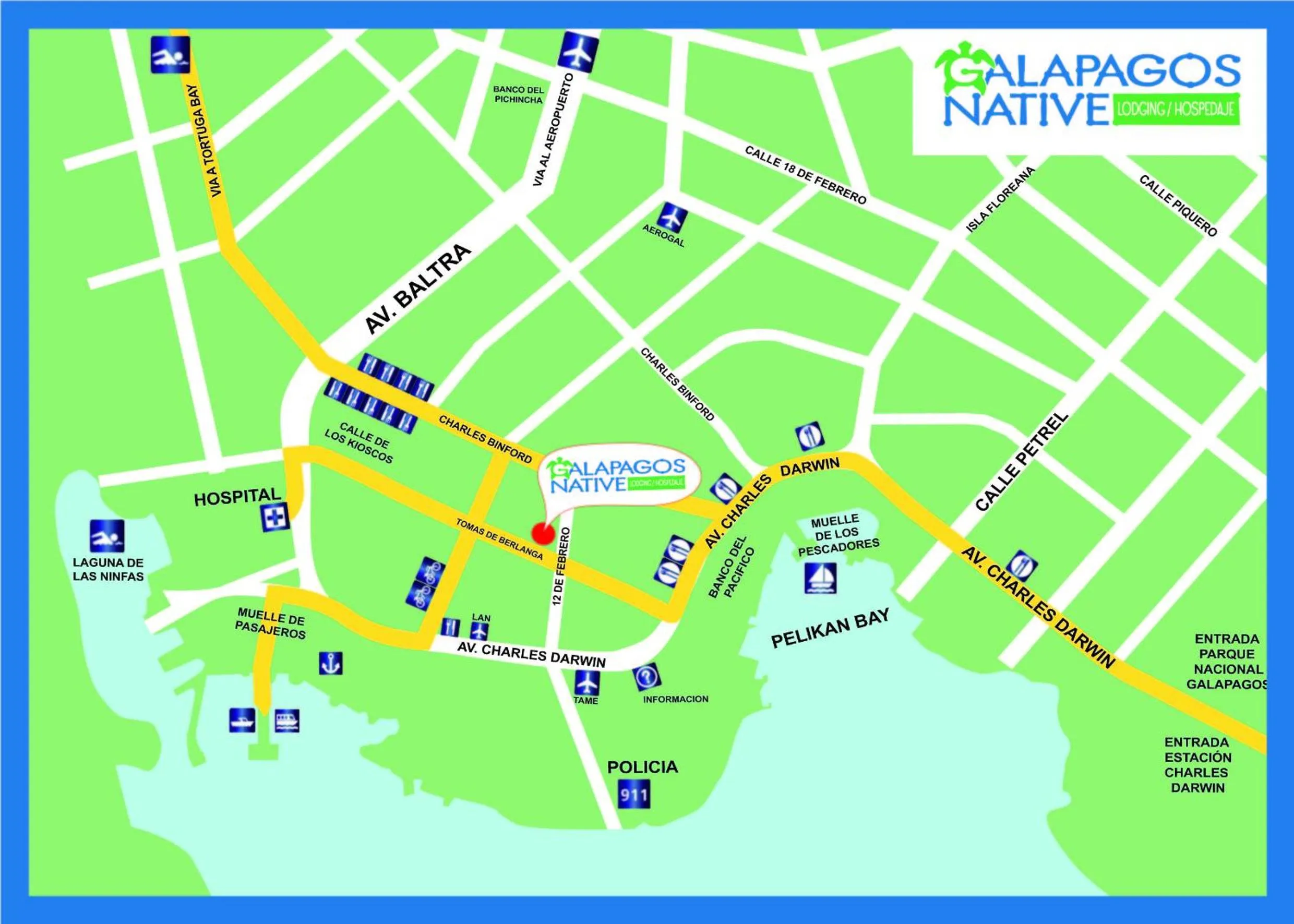 Property logo or sign in Galapagos Native