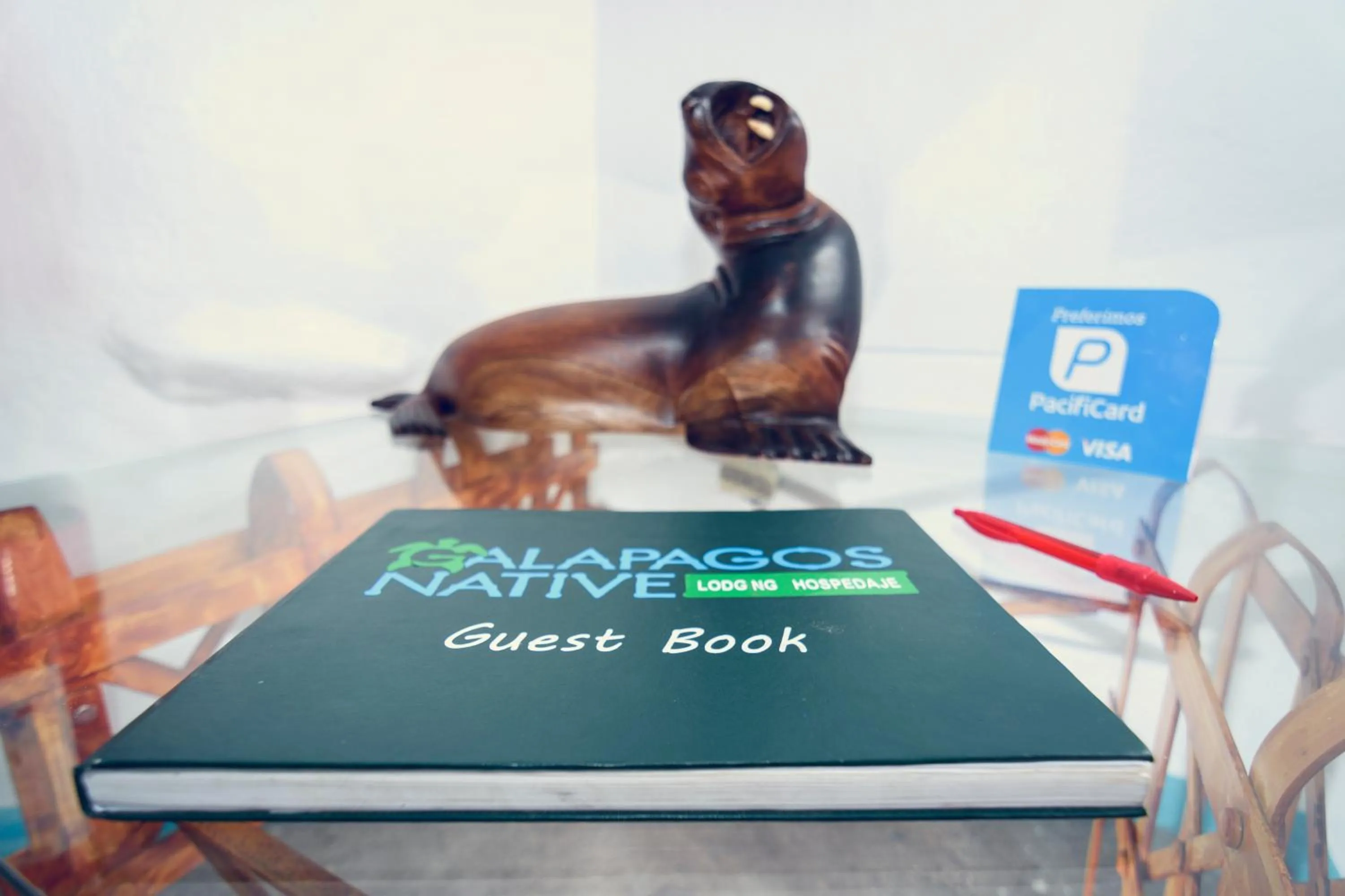 Property logo or sign in Galapagos Native