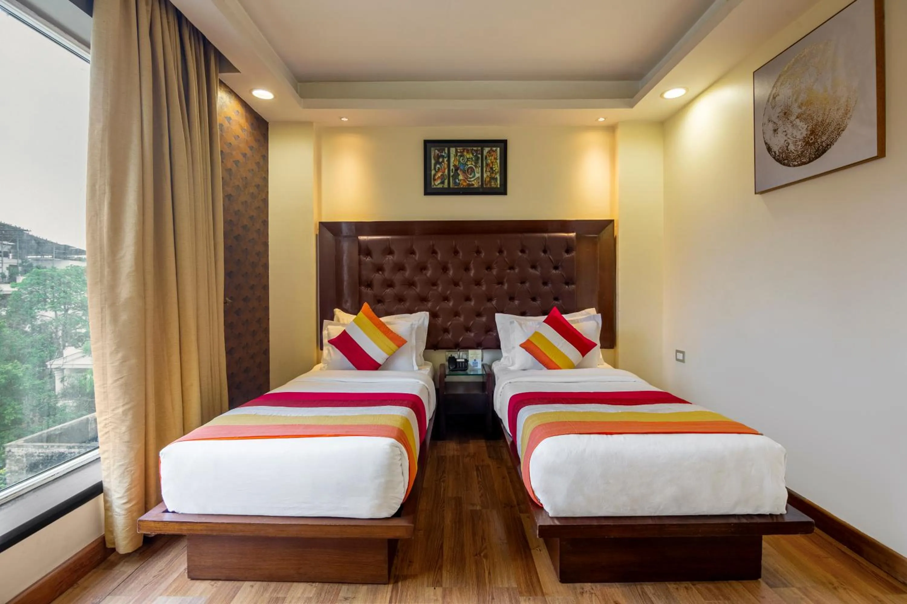 Photo of the whole room, Bed in The Grand Orion - Kailash Colony