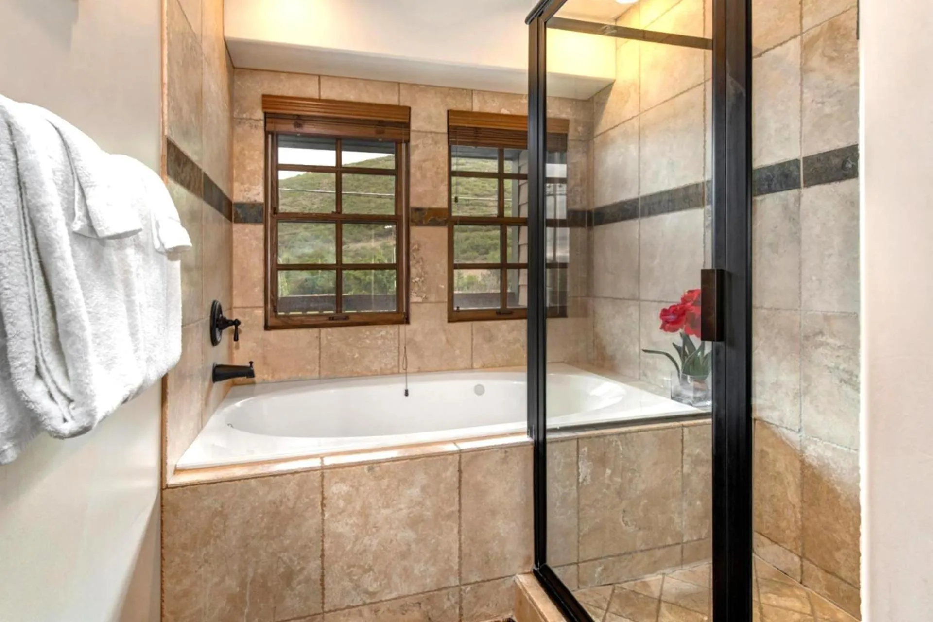 Bathroom in KBM Resorts Walk to Lifts and Main St Rent 1416 and 1418 Townhomes together Pri Hot tub PPS-1418