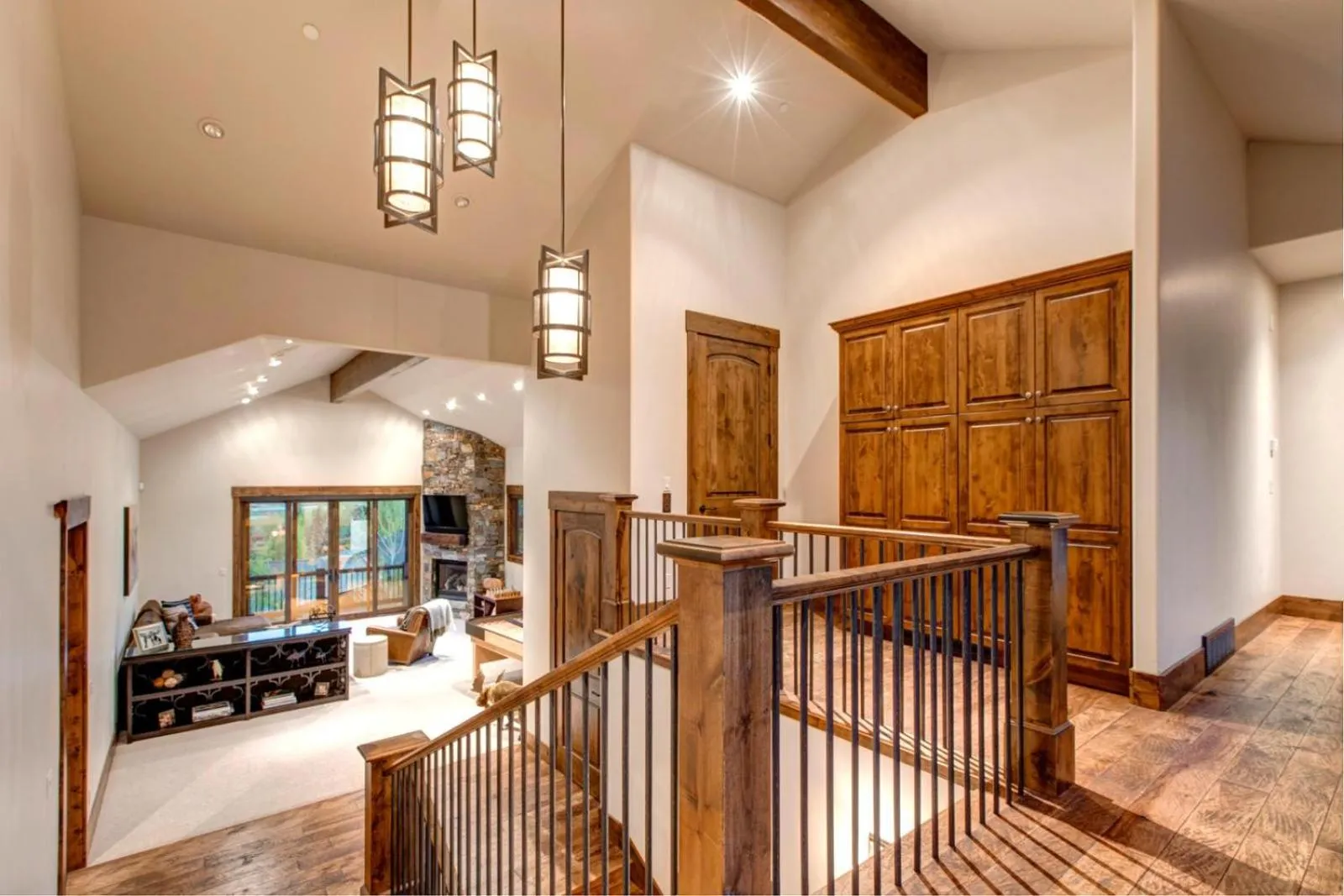 Living room in KBM Resorts Elegant Deer Valley Private Home Breathtaking views Elevator Gourmet Kitchen Hot Tub Gym PSD-2071