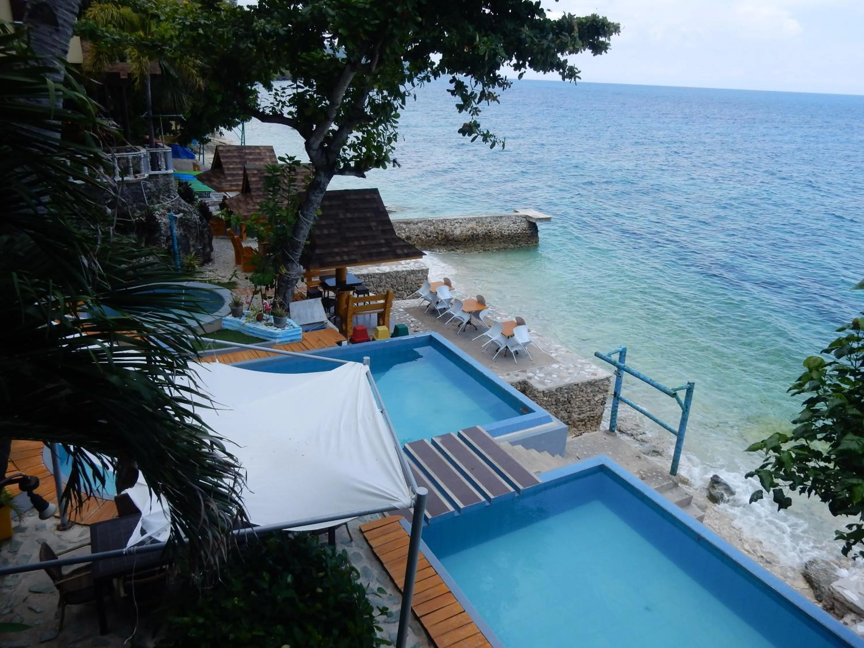 Pool view in Oslob Seafari Resort